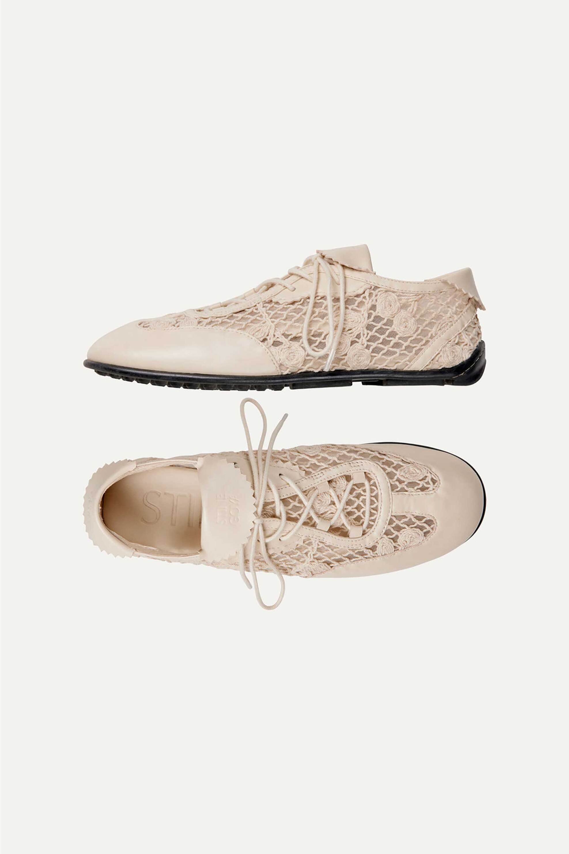 Stine Goya Γυναικεία Sneaker Crochet - Sg-Ss26-F049-2400 Μπεζ