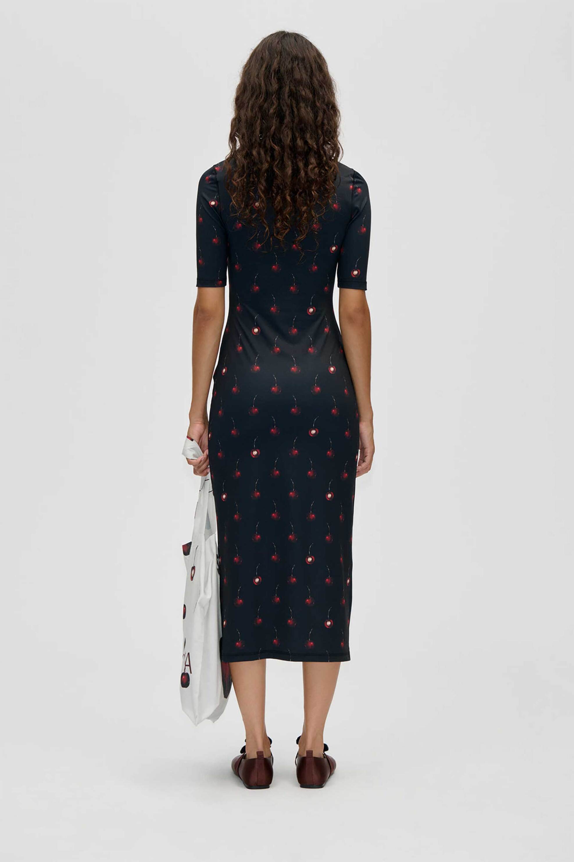 STINE GOYA Stine Goya γυναικείο midi φόρεμα "Cherries" - SG-SS26-D259-2244 Μπλε - 2