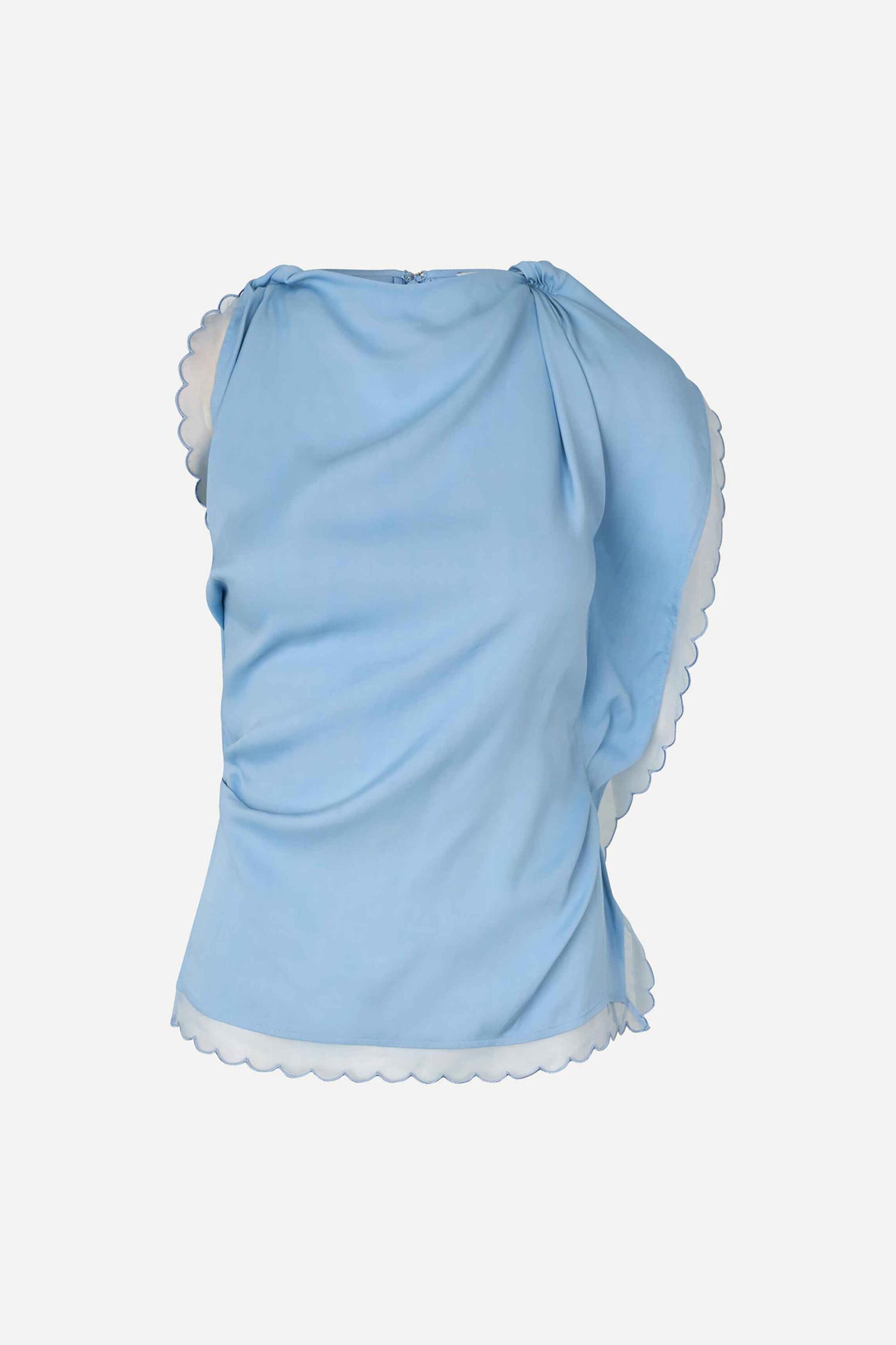 STINE GOYA Stine Goya γυναικεία μπλούζα με βολάν - SG-AW26-T254-2538 Γαλάζιο - 3