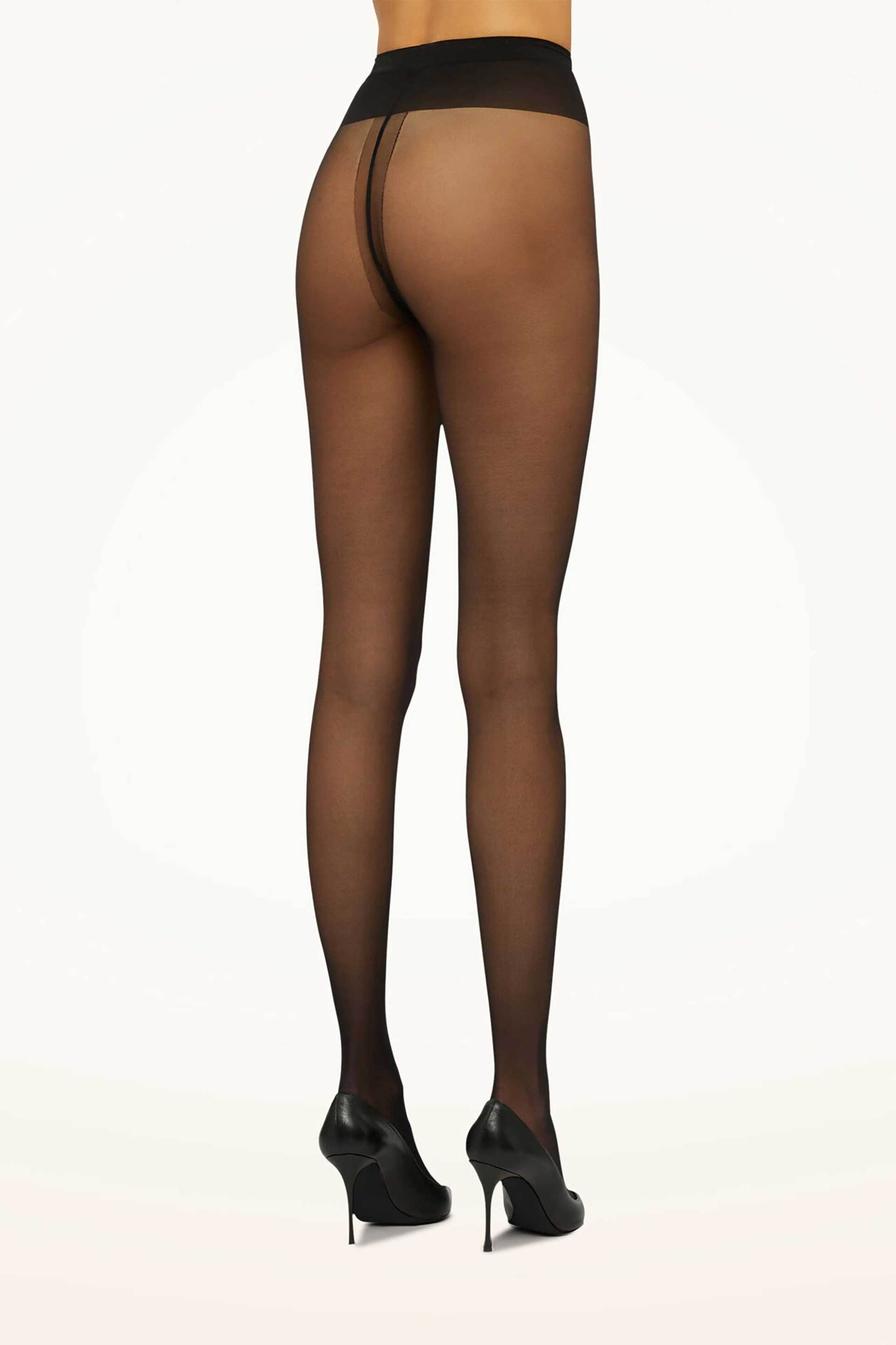 Wolford γυναικείο καλσόν μονόχρωμο - 18382 Μαύρο φωτογραφία