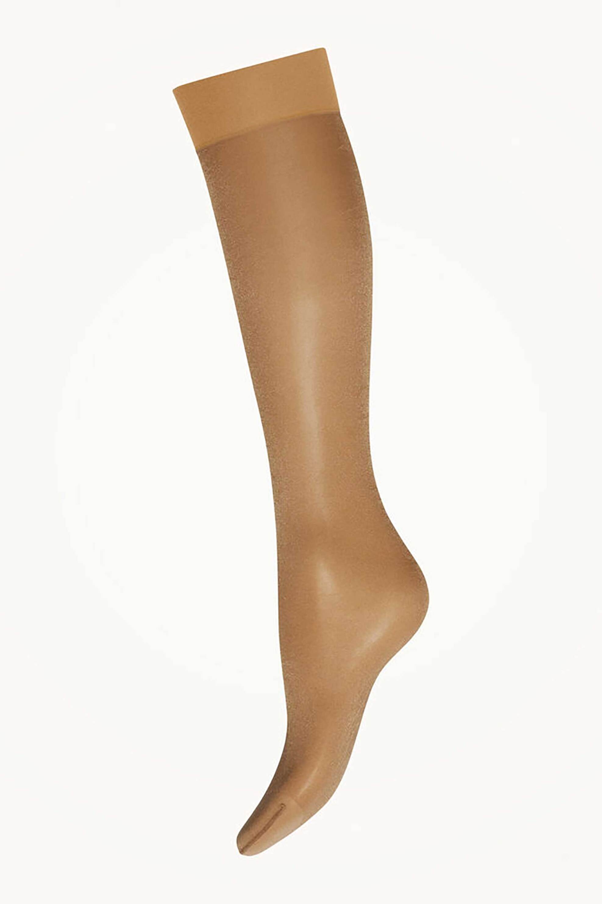 Wolford γυναικείες κάλτσες μέχρι το γόνατο μονόχρωμες - 31206 Μπεζ φωτογραφία