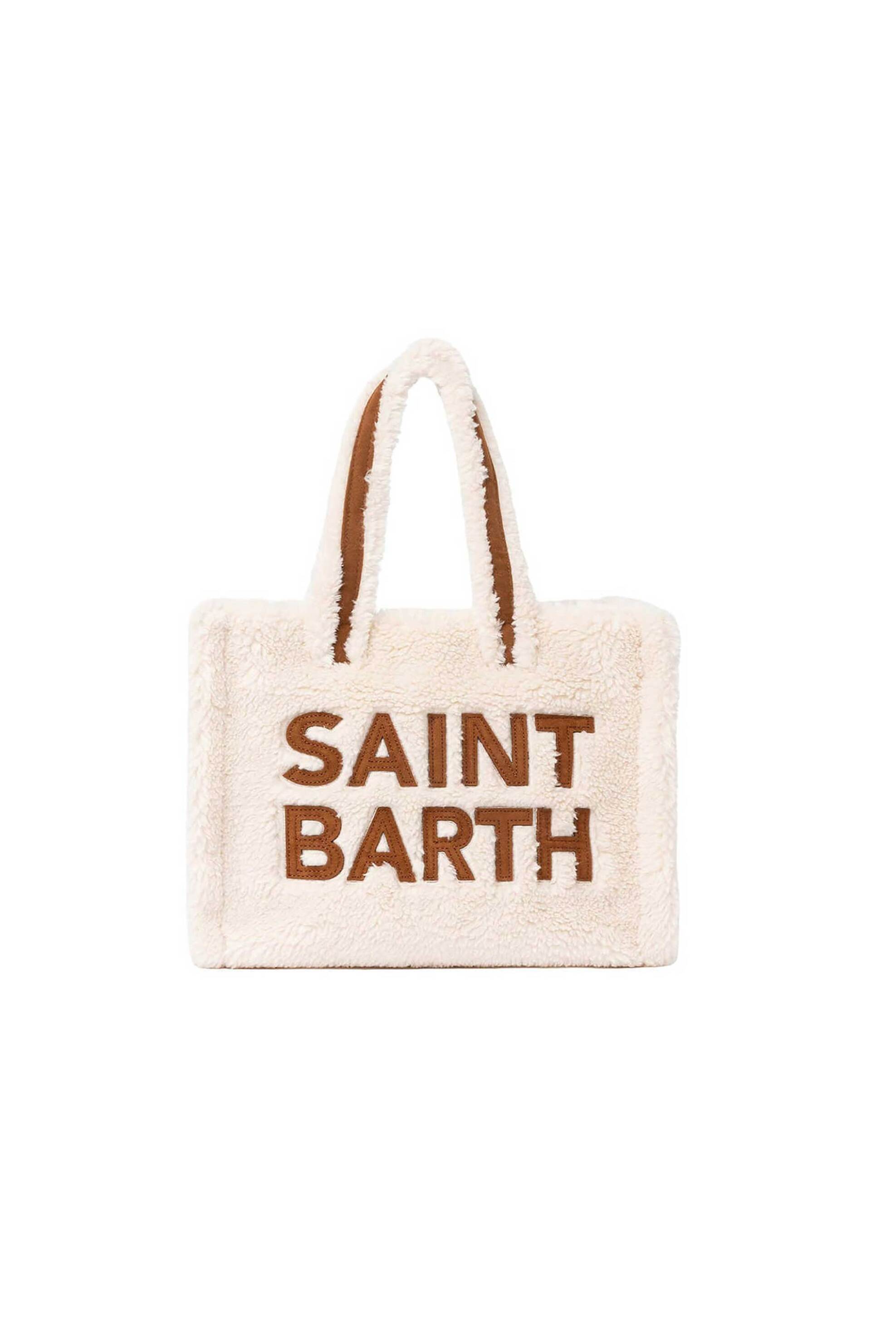 MC2 Saint Barth γυναικεία τσάντα χειρός faux fur "Colette Teddy" - COL0032-01477I Εκρού