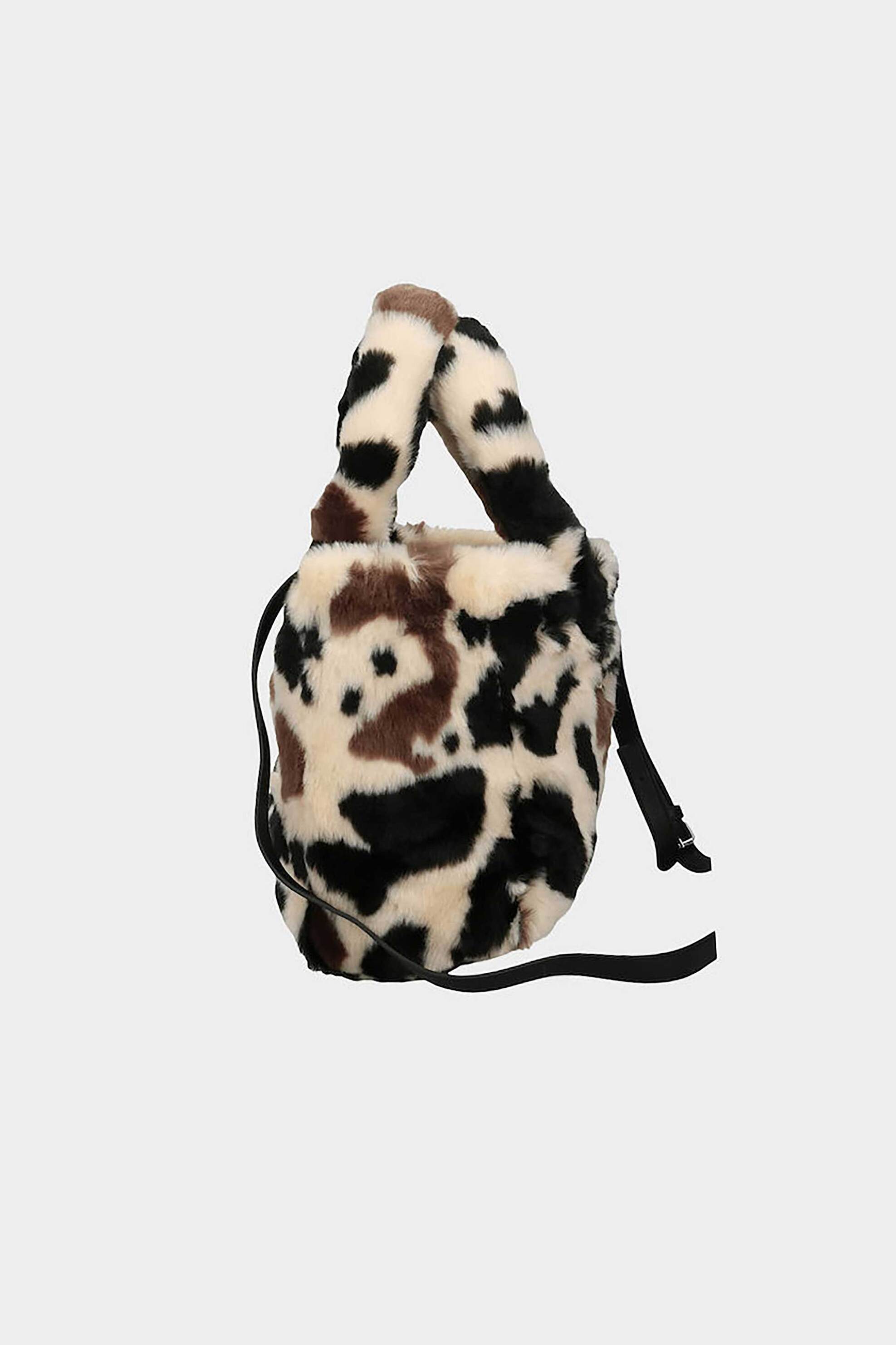 MC2 SAINT BARTH MC2 Saint Barth γυναικεία τσάντα χειρός faux fur "Colette Teddy" - COL0033-00240I Εκρού - 2