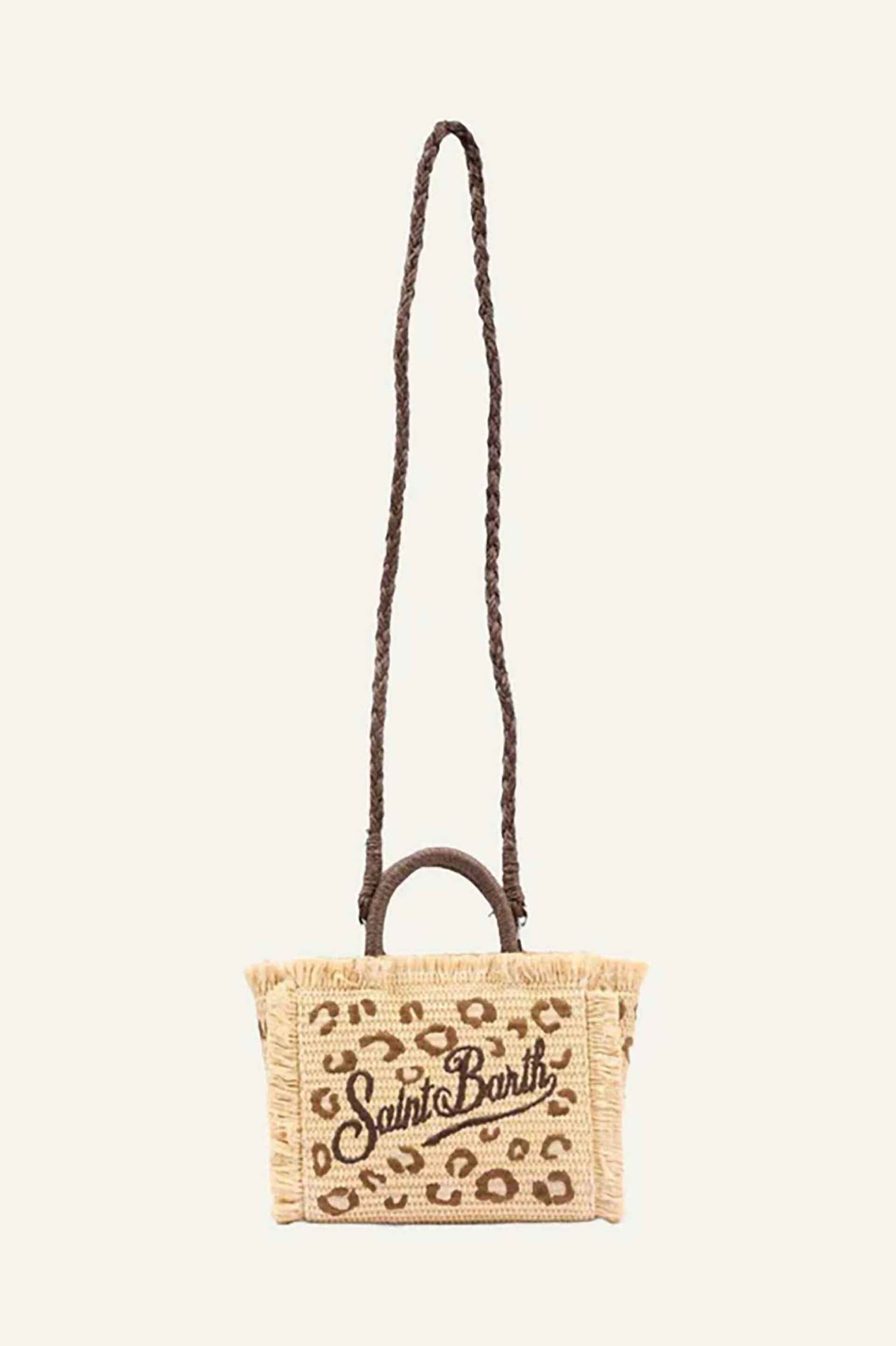 MC2 SAINT BARTH MC2 Saint Barth γυναικείο mini bag χειρός με κεντημένο λογότυπο - VAMI009-00349L Καφέ - 2
