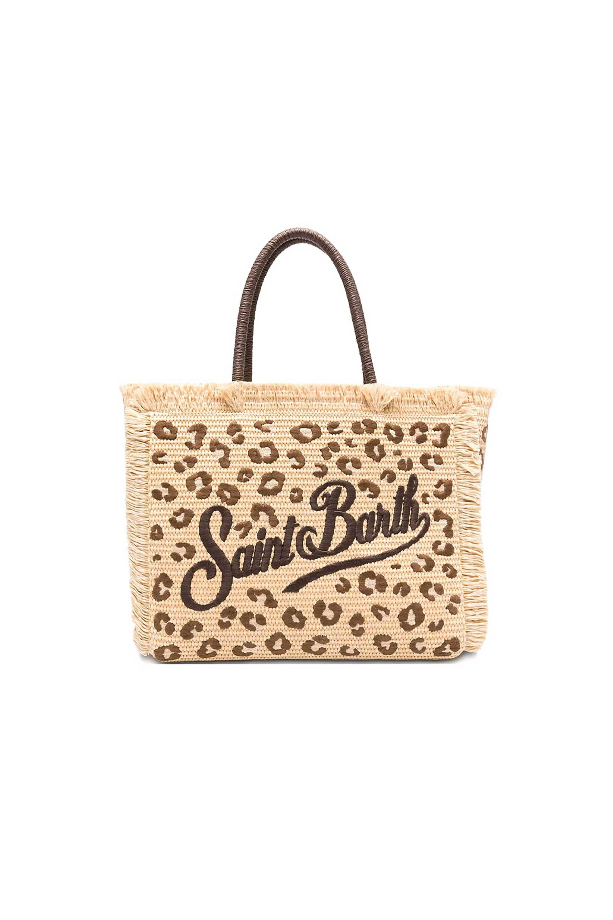 MC2 Saint Barth γυναικεία τσάντα tote με λογότυπο - VANI021-00349L Καφέ