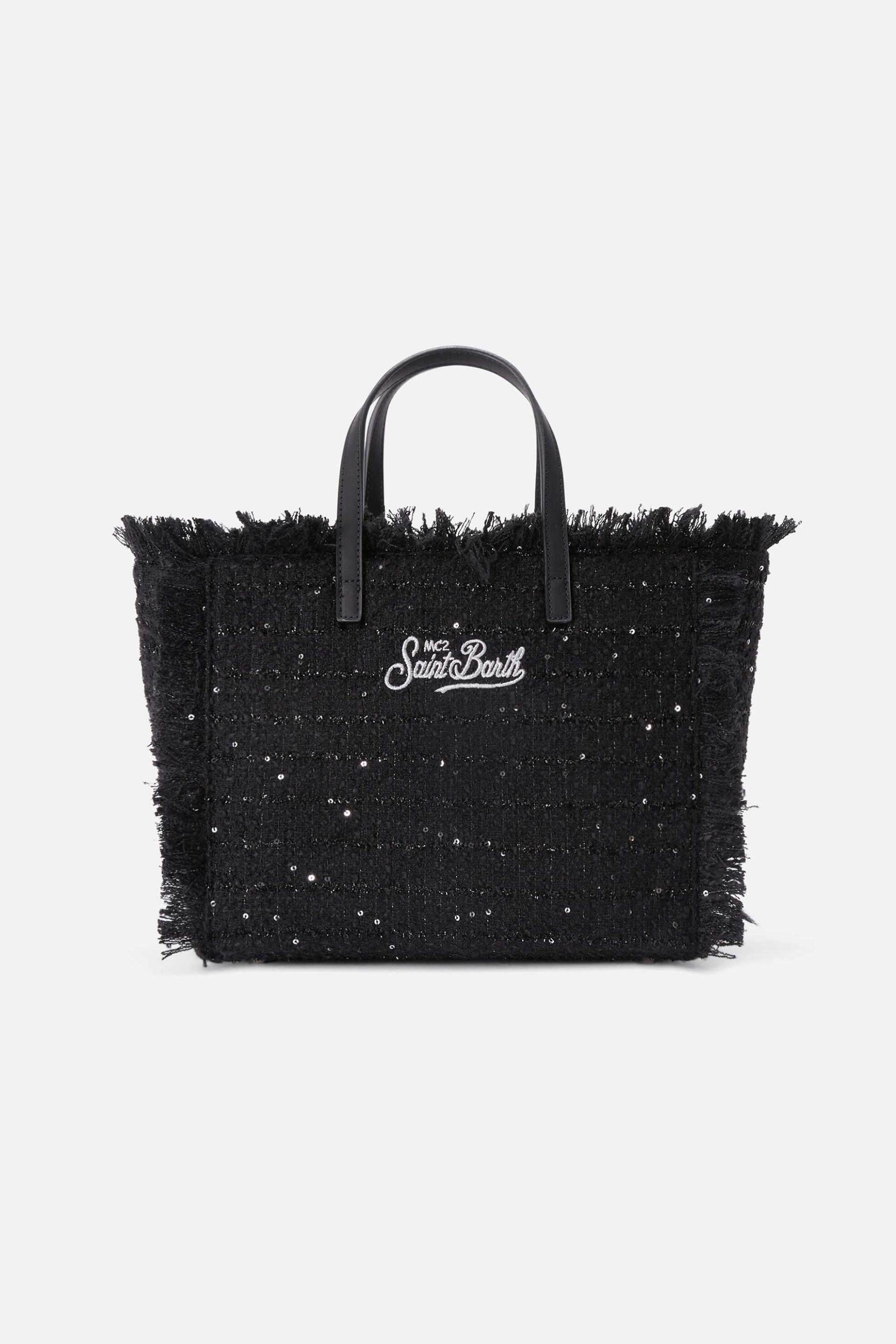 MC2 SAINT BARTH MC2 Saint Barth γυναικεία τσάντα χειρός με κεντημένο λογότυπο "Colette" - COL0050-04109M Μαύρο - 3