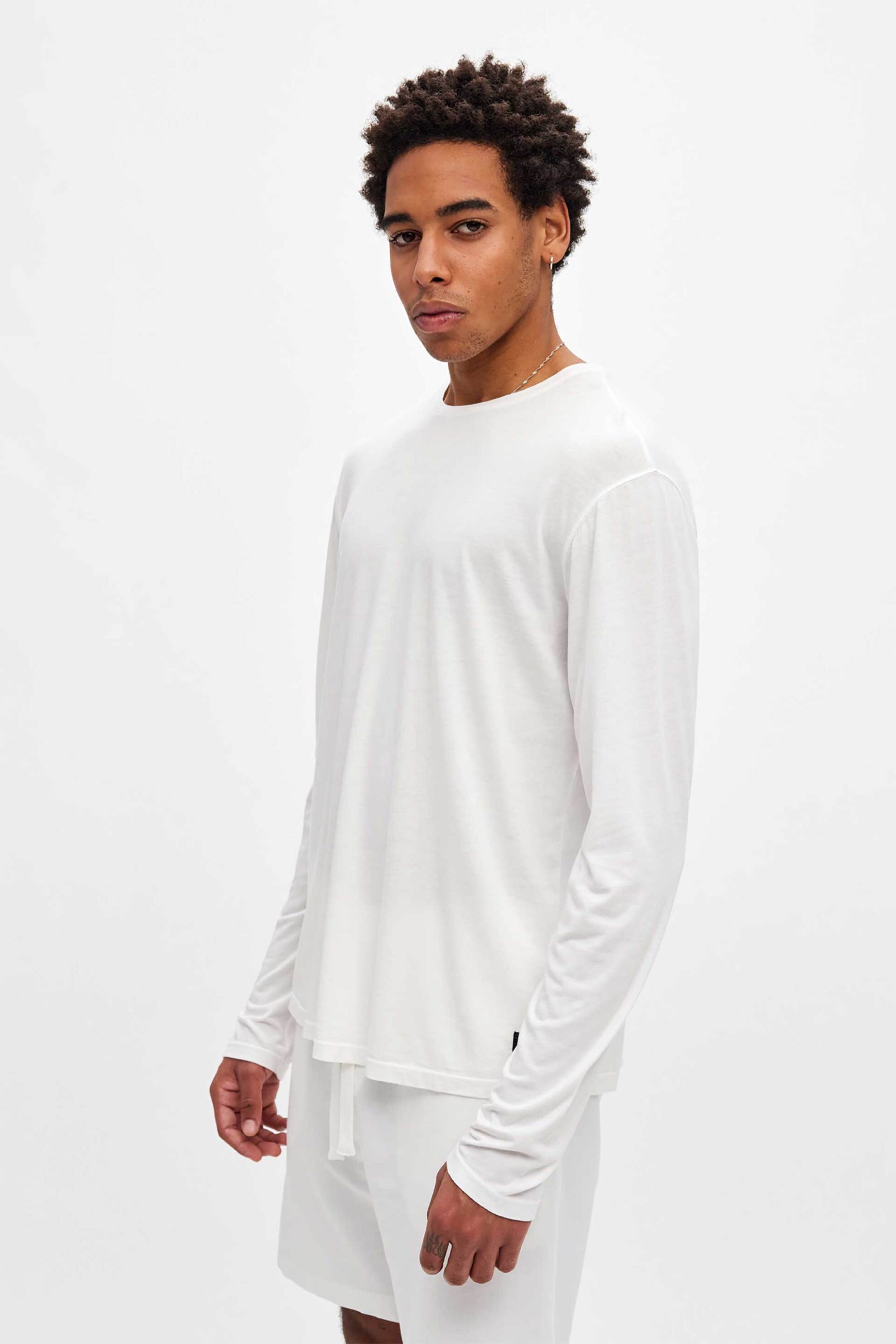 Dirty Laundry ανδρική μακρυμάνικη μπλούζα Regular Fit - DLML000150 Λευκό φωτογραφία