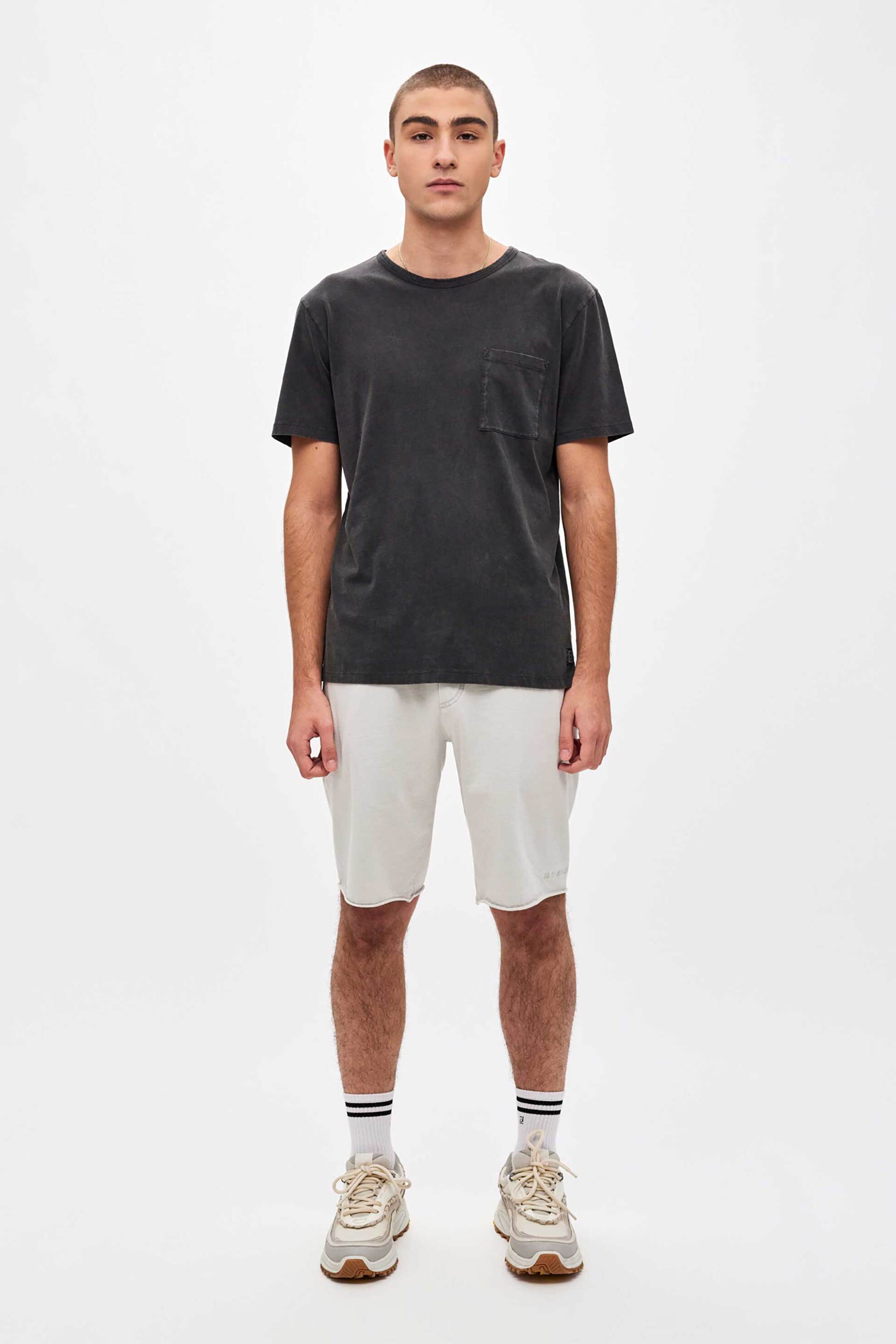 DIRTY LAUNDRY Dirty Laundry ανδρικό T-shirt με τσέπη Regular Fit - DLMT000570 Μαύρο