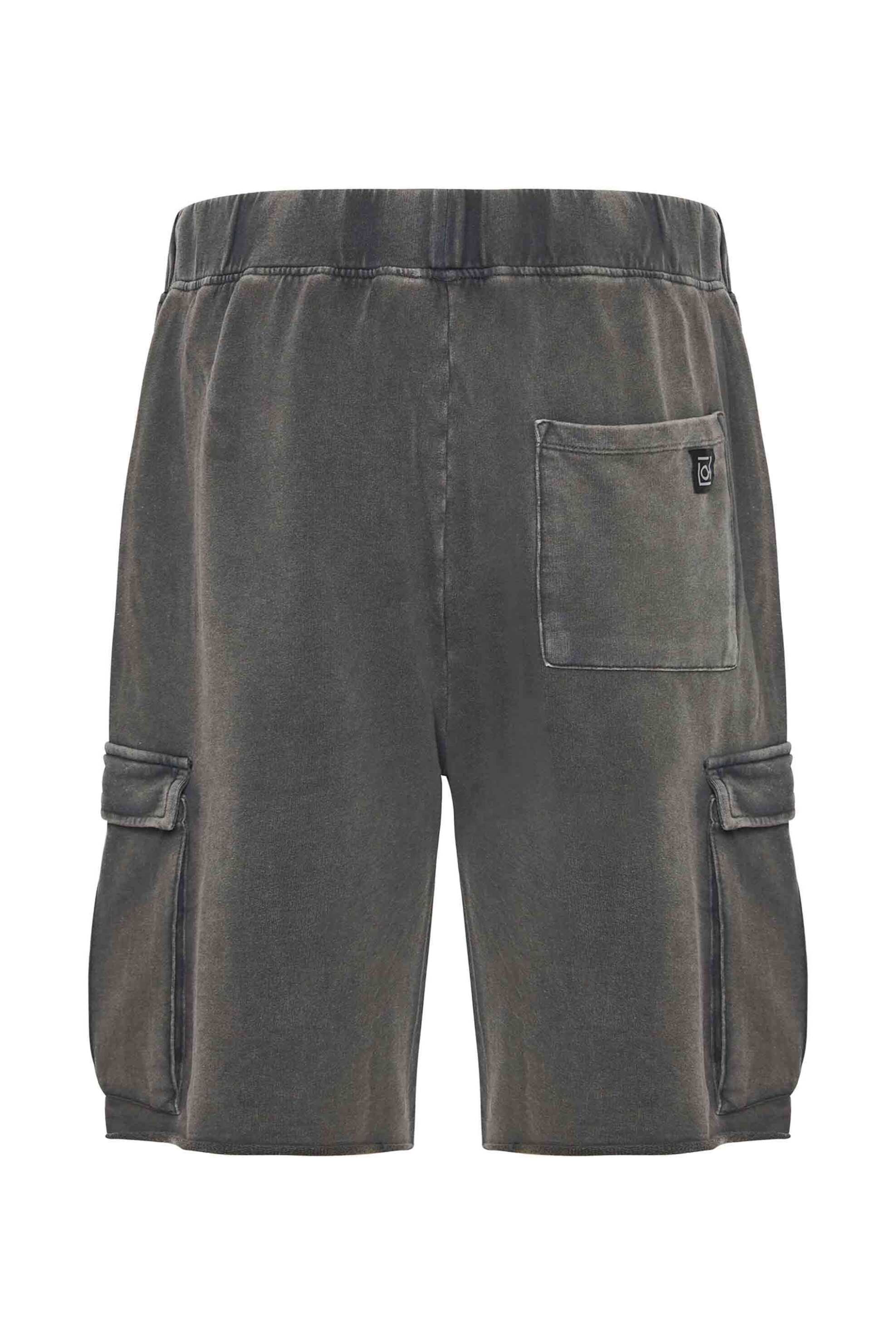 Dirty Laundry ανδρική cargo βερμούδα με ελαστική μέση Relaxed Fit - DLMSB000070 Γκρι φωτογραφία