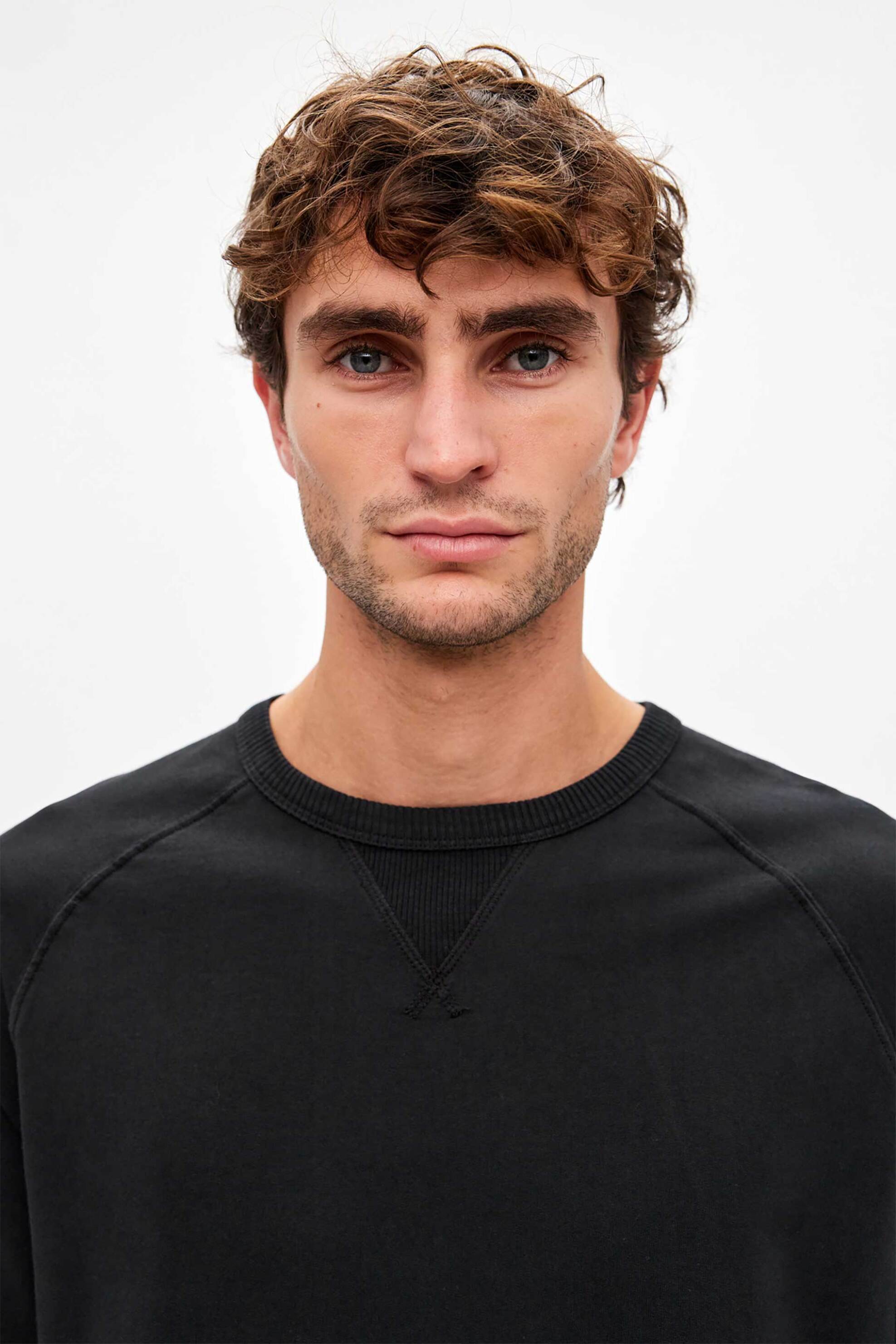 Dirty Laundry ανδρική μακρυμάνικη μπλούζα με reglan μανίκια Regular Fit - DLMC000134 Μαύρο φωτογραφία