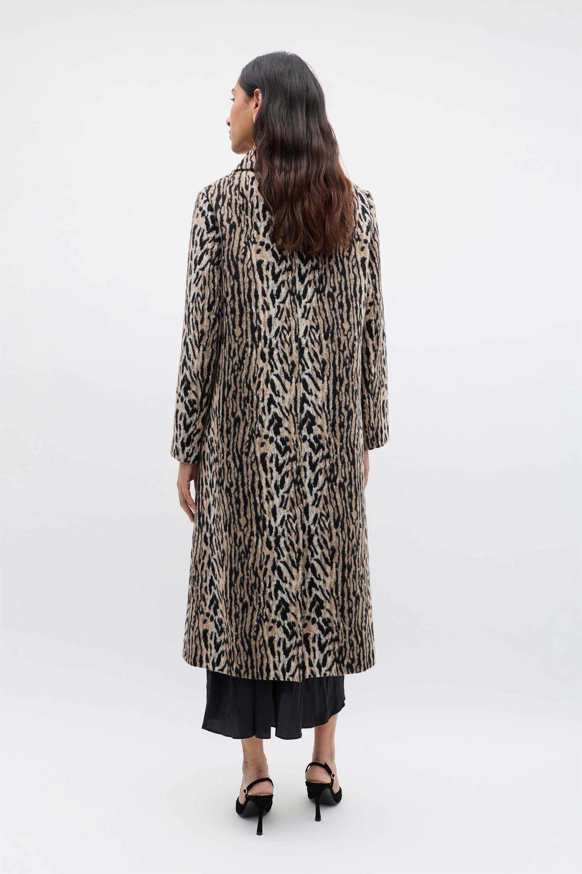 Rixo γυναικείο παλτό animal print "Milly" - 107.01133.422.02032 Μπεζ φωτογραφία