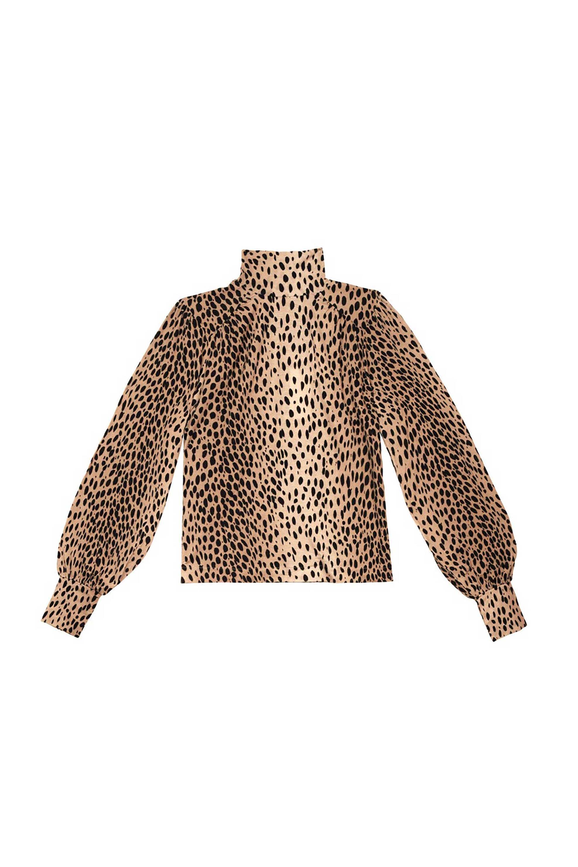 RIXO Rixo γυναικεία μπλούζα με animal print "Suki" - 030.00709.125.06046 Μπεζ - 4