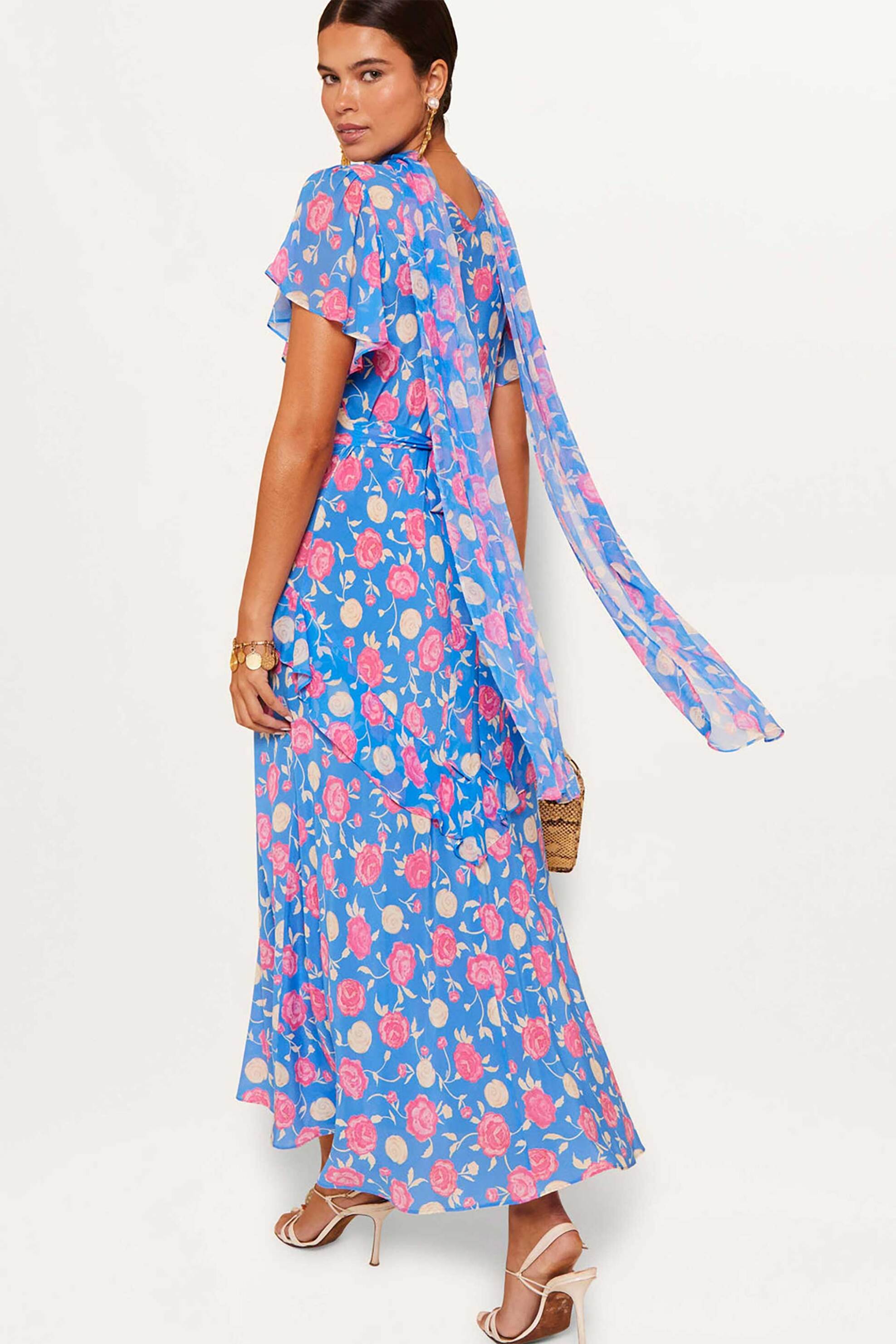 Rixo γυναικείο midi φόρεμα με floral print 