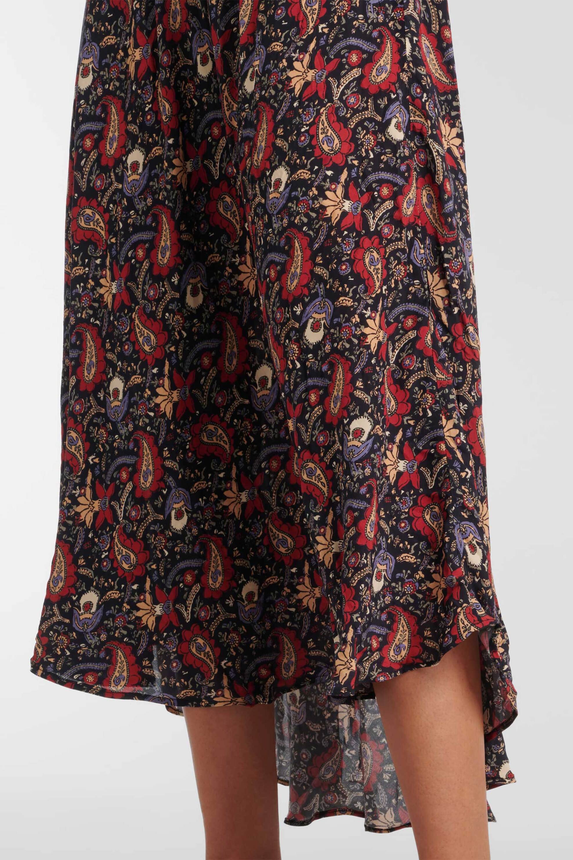 Rixo γυναικείο midi φόρεμα με floral print "Amina" - 010.01848.325.06630 Πολύχρωμο φωτογραφία