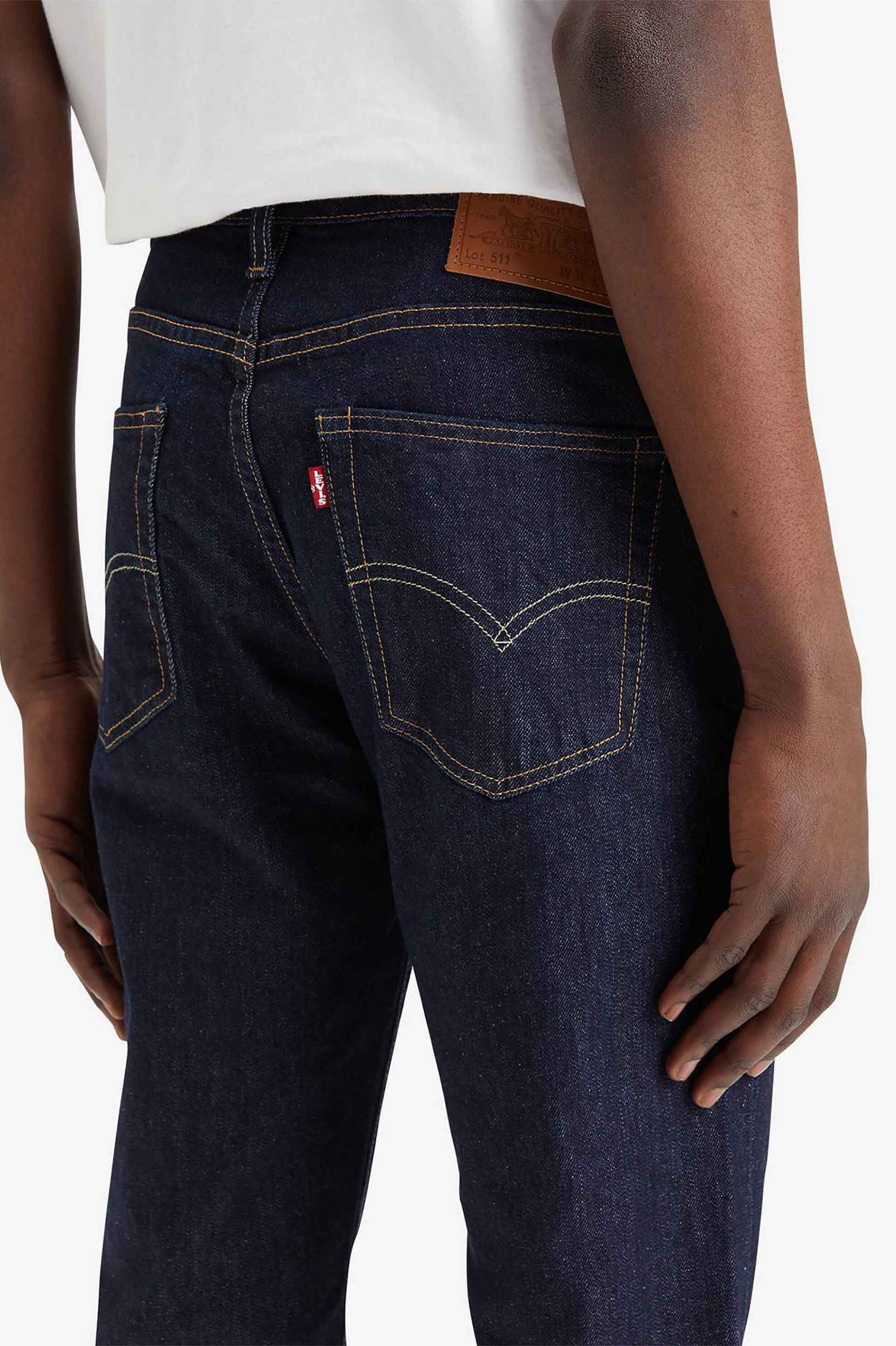 Levi&Apos S Ανδρικό Τζιν Παντελόνι Πεντάτσεπο Slim Fit 511 - 045111786 Denim Blue Σκούρο