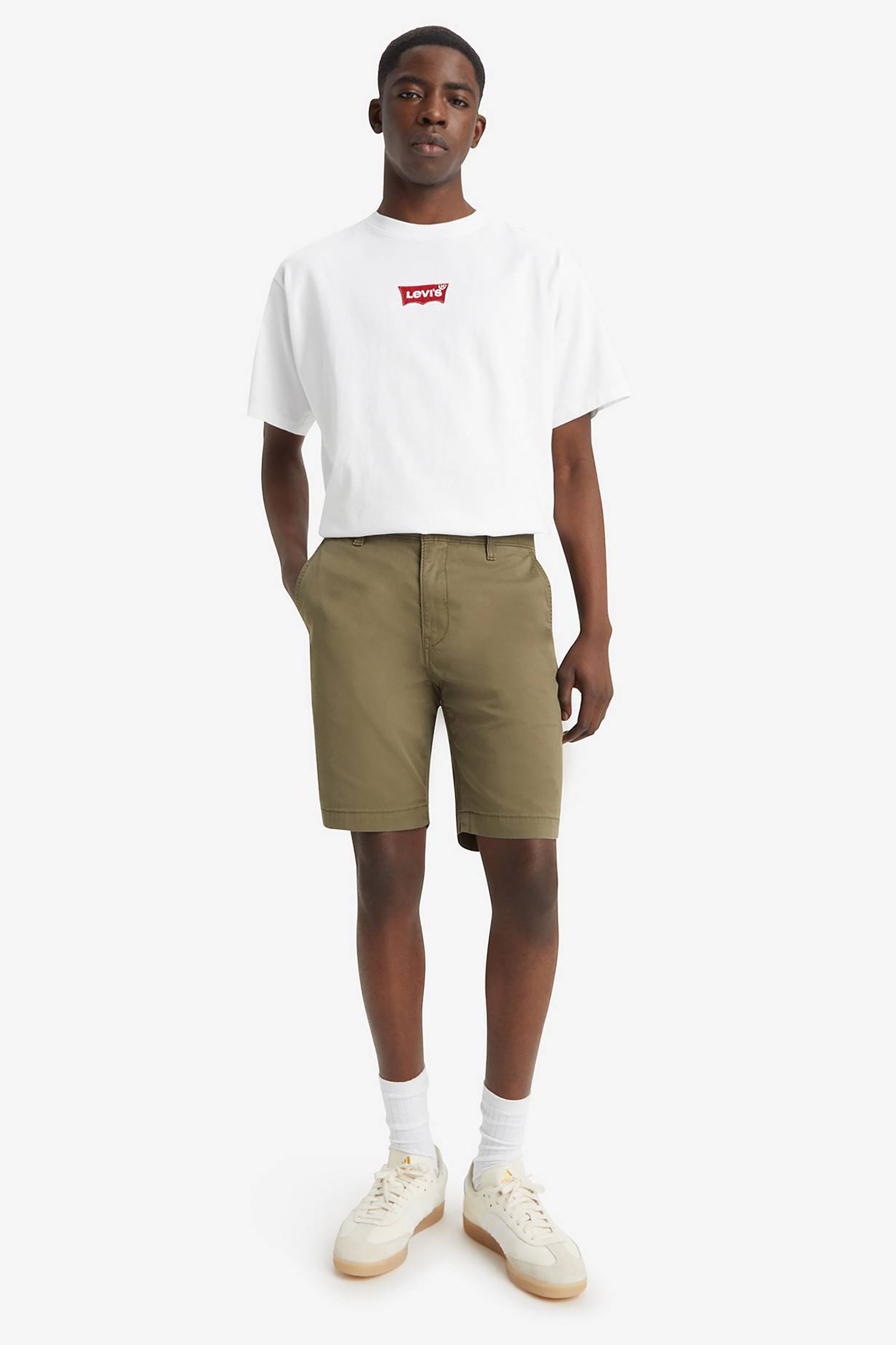 LEVI'S Levi's® ανδρική chino βερμούδα μονόχρωμη Regular Tapered Fit "Xx" - 172020004 Λαδί