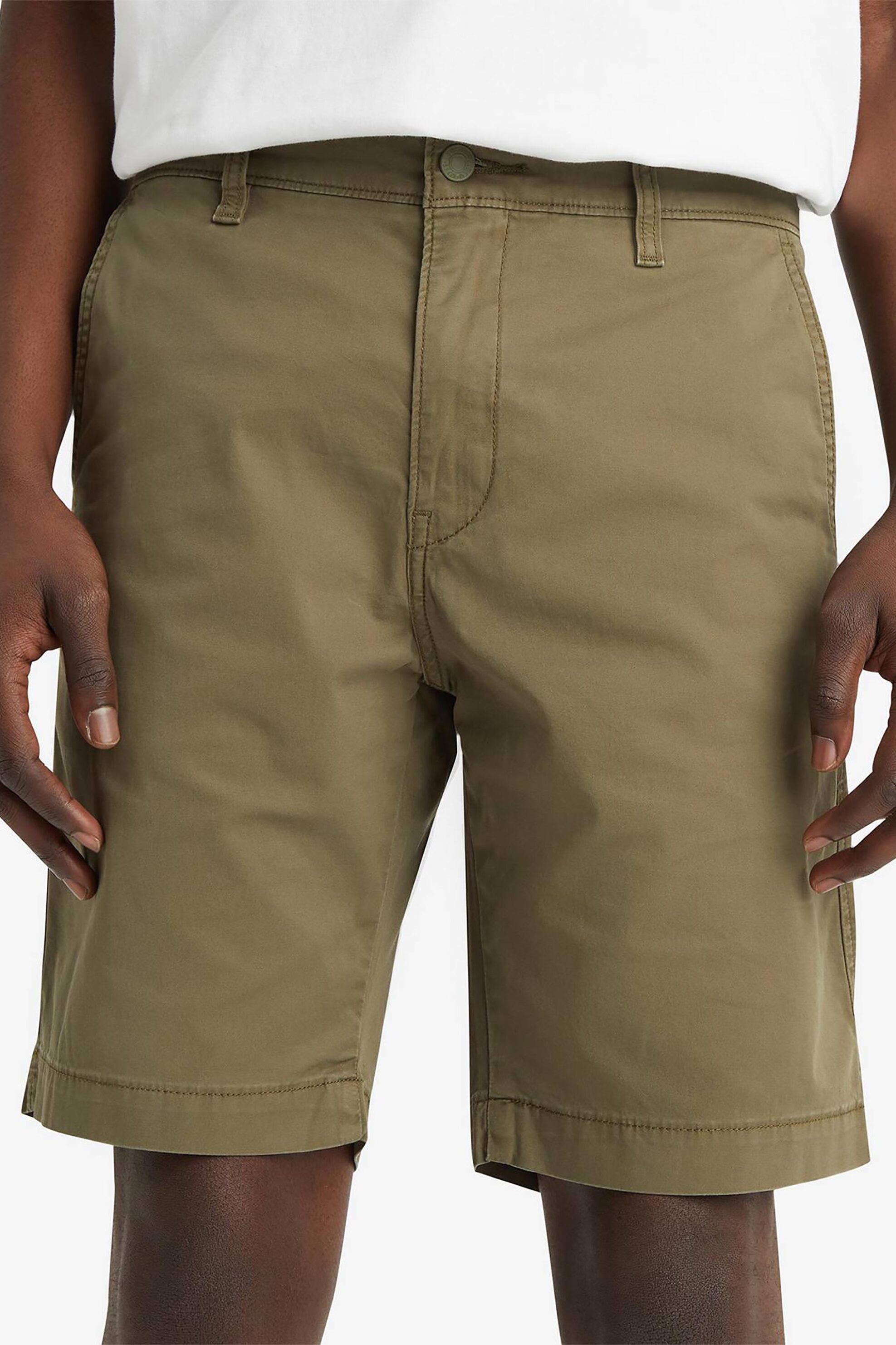 Levi's® ανδρική chino βερμούδα μονόχρωμη Regular Tapered Fit "Xx" - 172020004 Λαδί φωτογραφία