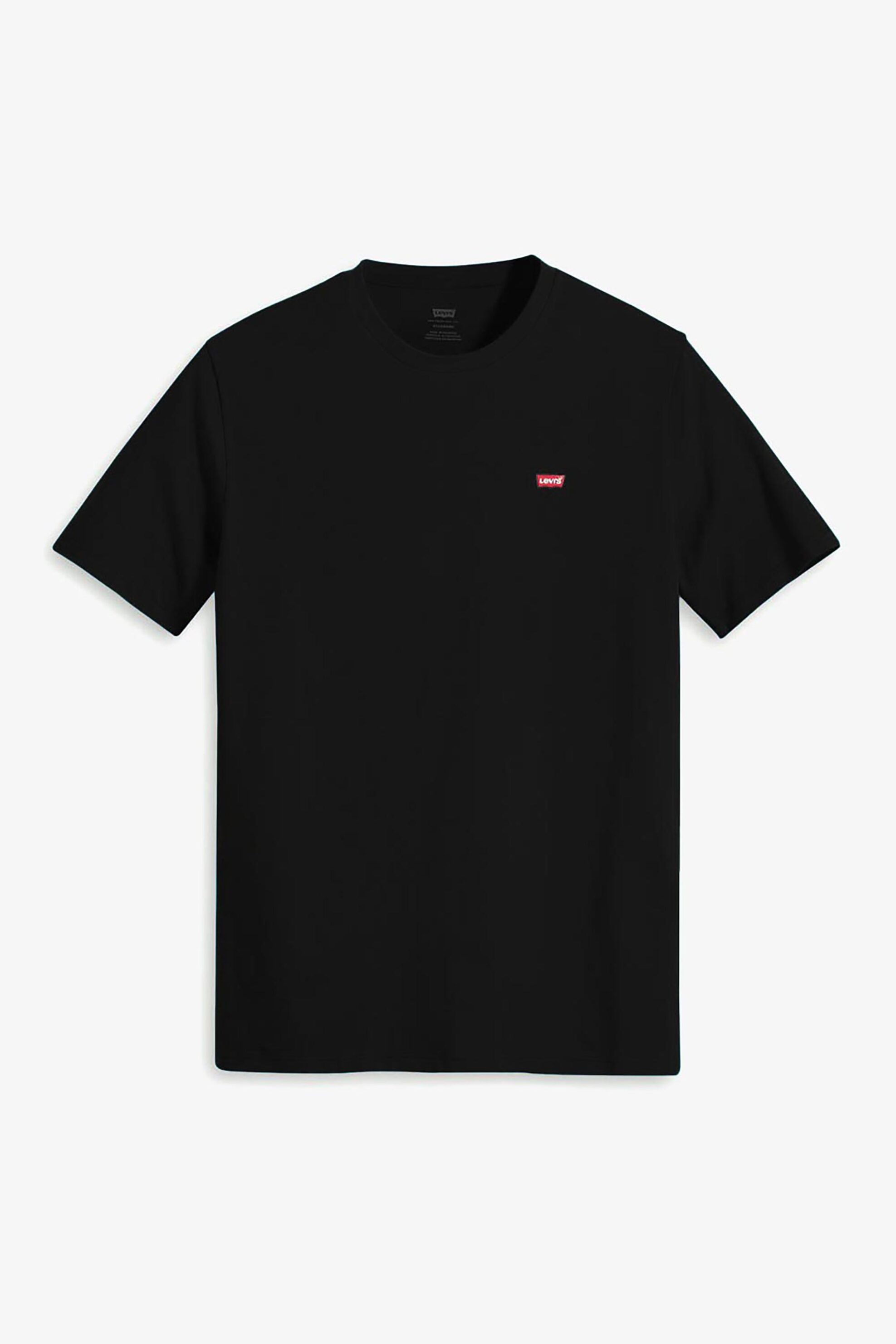 Levi&Apos S Ανδρικό T-Shirt Μονόχρωμο με Λογότυπο Regular Fit Original Housemark - 566050009 Μαύρο