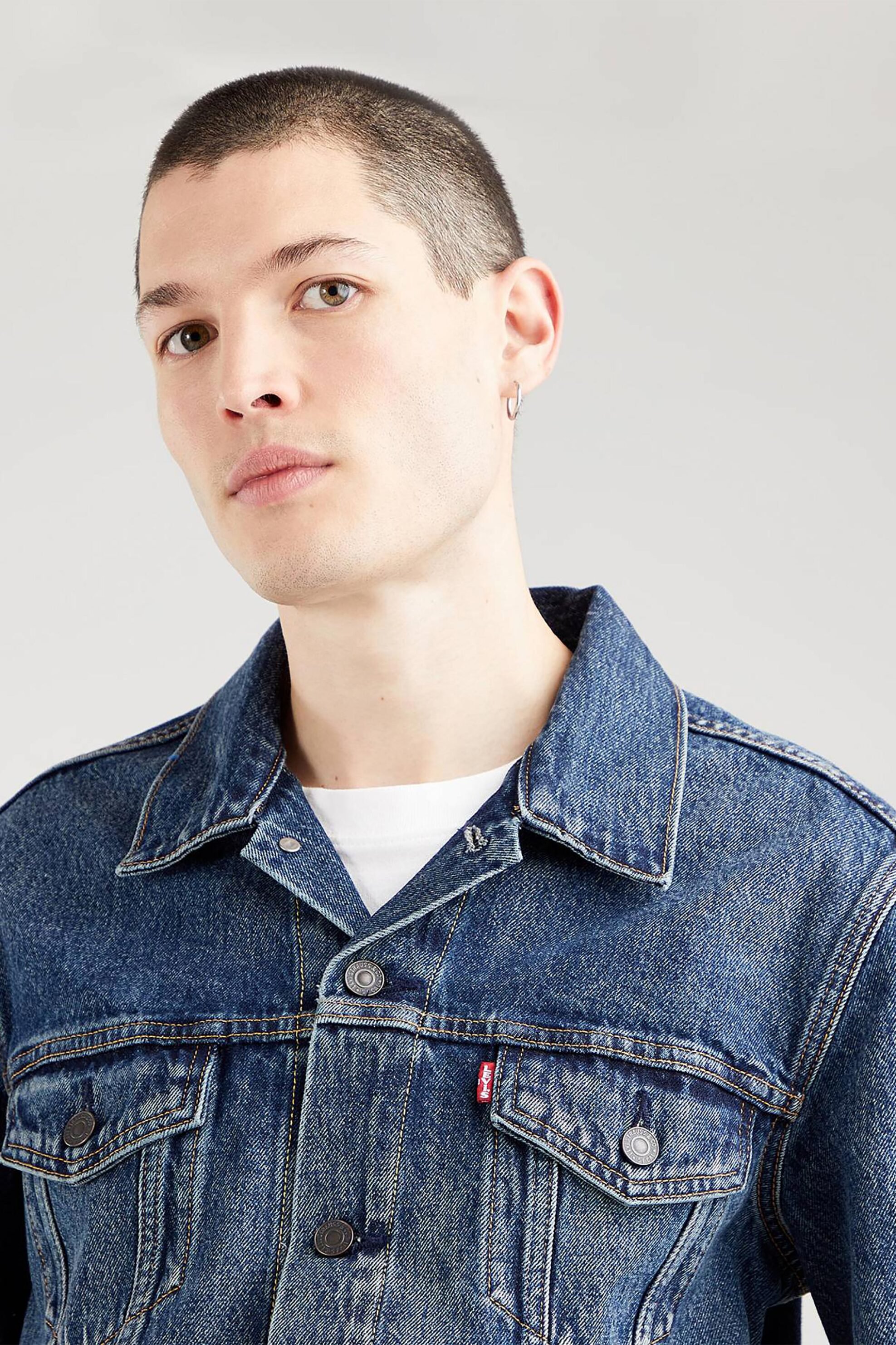 Levi's® ανδρικό denim jacket Broadway Standard Fit "Trucker" - 723340573 Denim Blue φωτογραφία