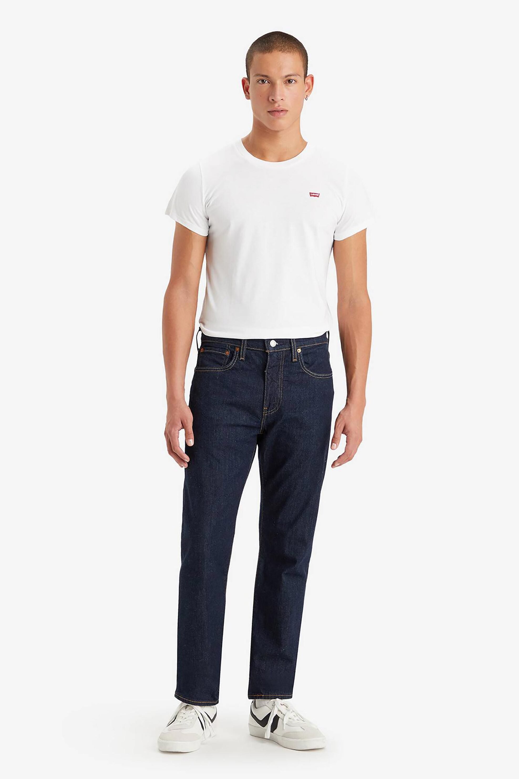 LEVI'S Levi's® ανδρικό τζιν παντελόνι πεντάτσεπο Rock Cod Regular Tapered Fit "502®" - 295070280 Denim Blue Σκούρο