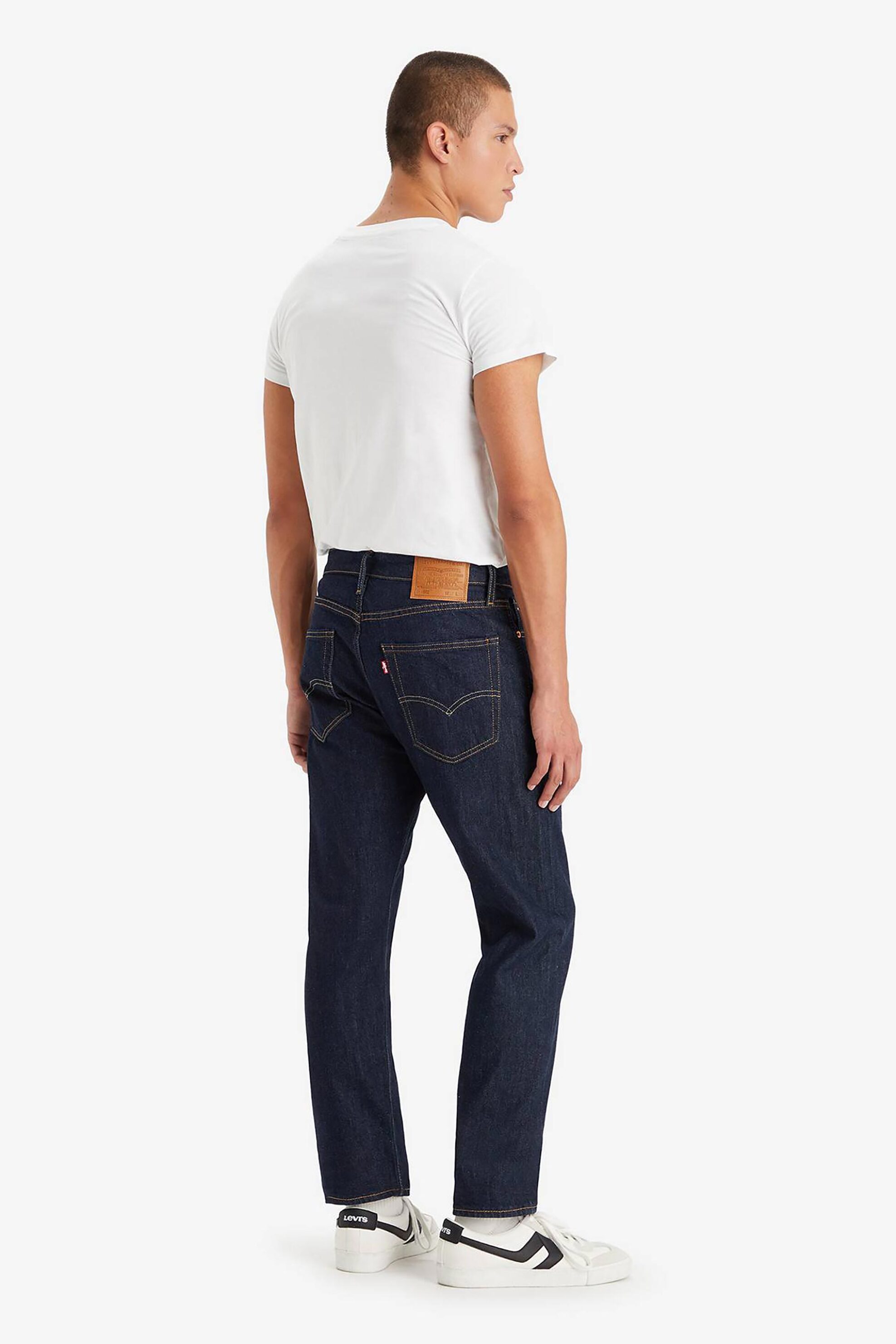 Levi's® ανδρικό τζιν παντελόνι πεντάτσεπο Rock Cod Regular Tapered Fit "502®" - 295070280 Denim Blue Σκούρο φωτογραφία