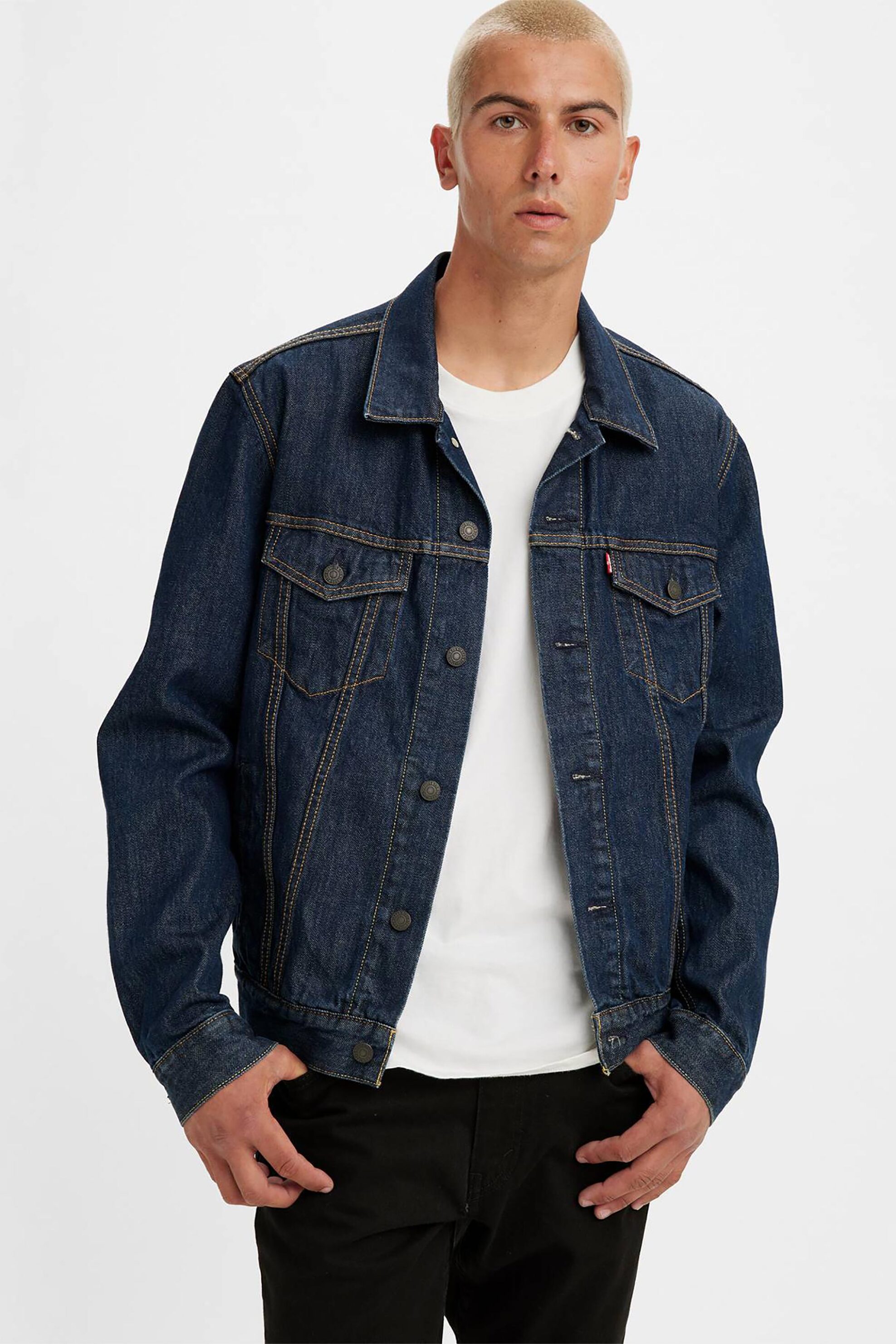 LEVI'S Levi's® ανδρικό denim jacket Rockridge Standard Fit "Trucker" - 723340557 Denim Blue Σκούρο