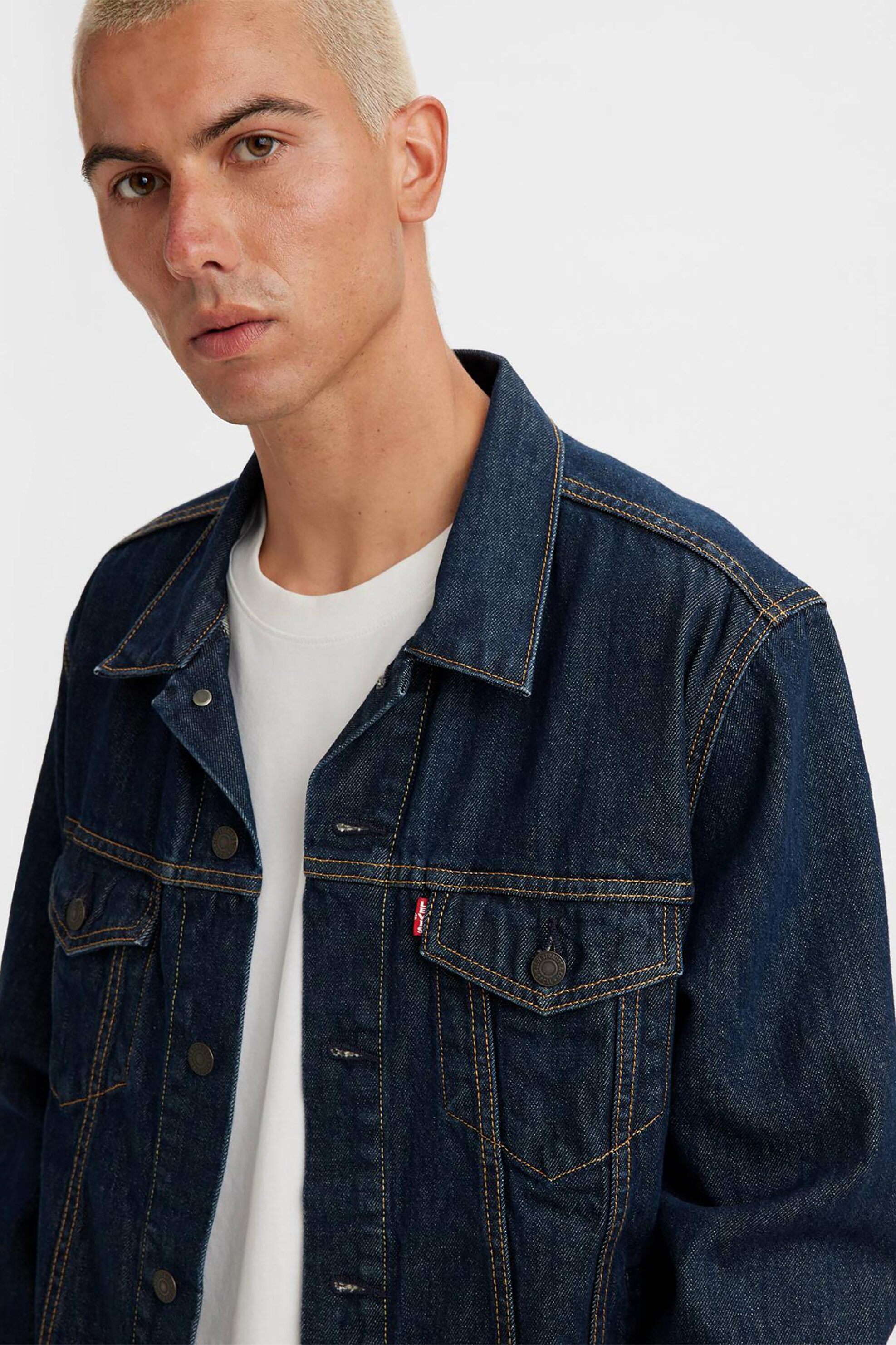 Levi's® ανδρικό denim jacket Rockridge Standard Fit "Trucker" - 723340557 Denim Blue Σκούρο φωτογραφία