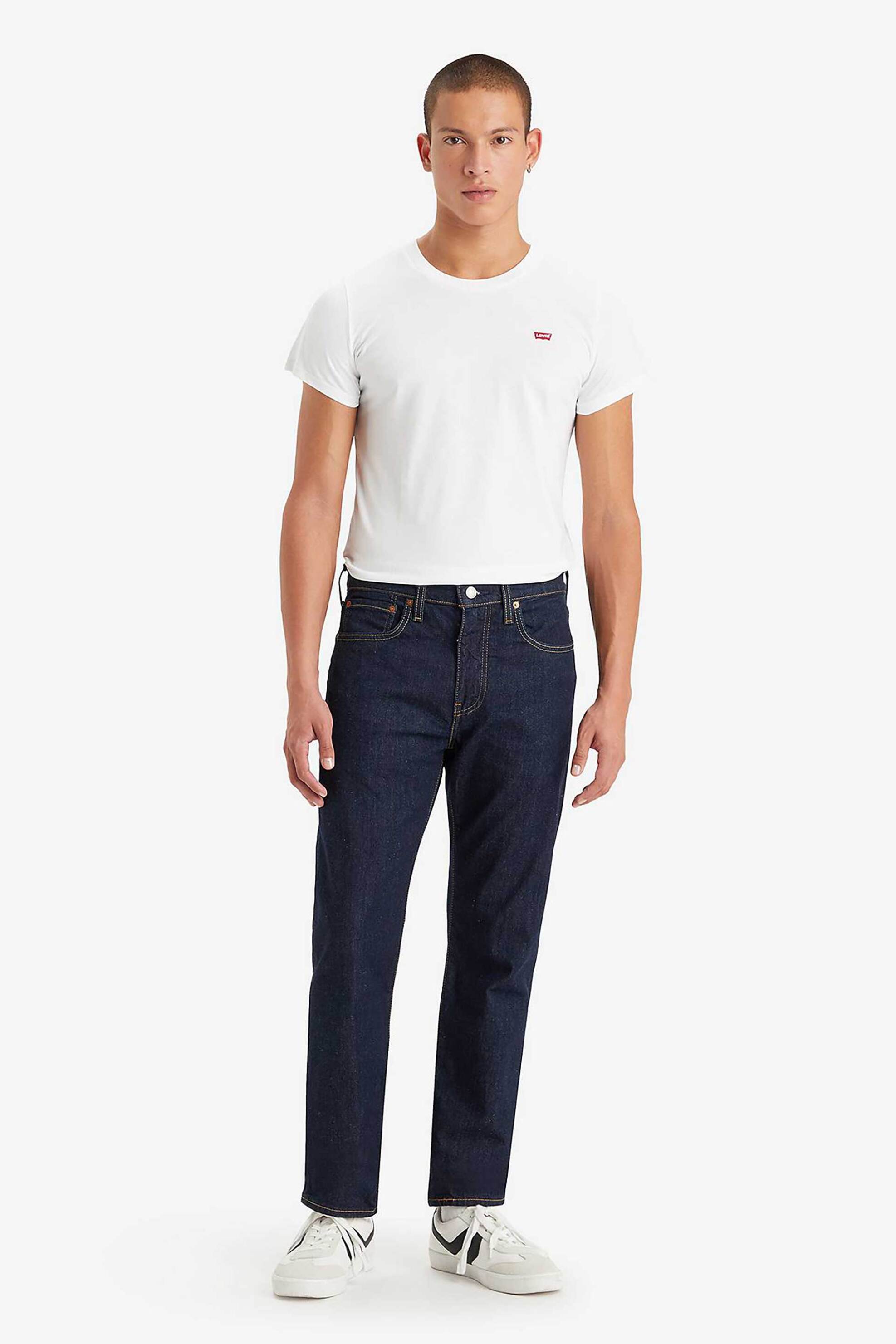 Levi's® ανδρικό τζιν παντελόνι πεντάτσεπο Rock Cod Regular Tapered Fit "502®" - 295070280-** Denim Blue Σκούρο