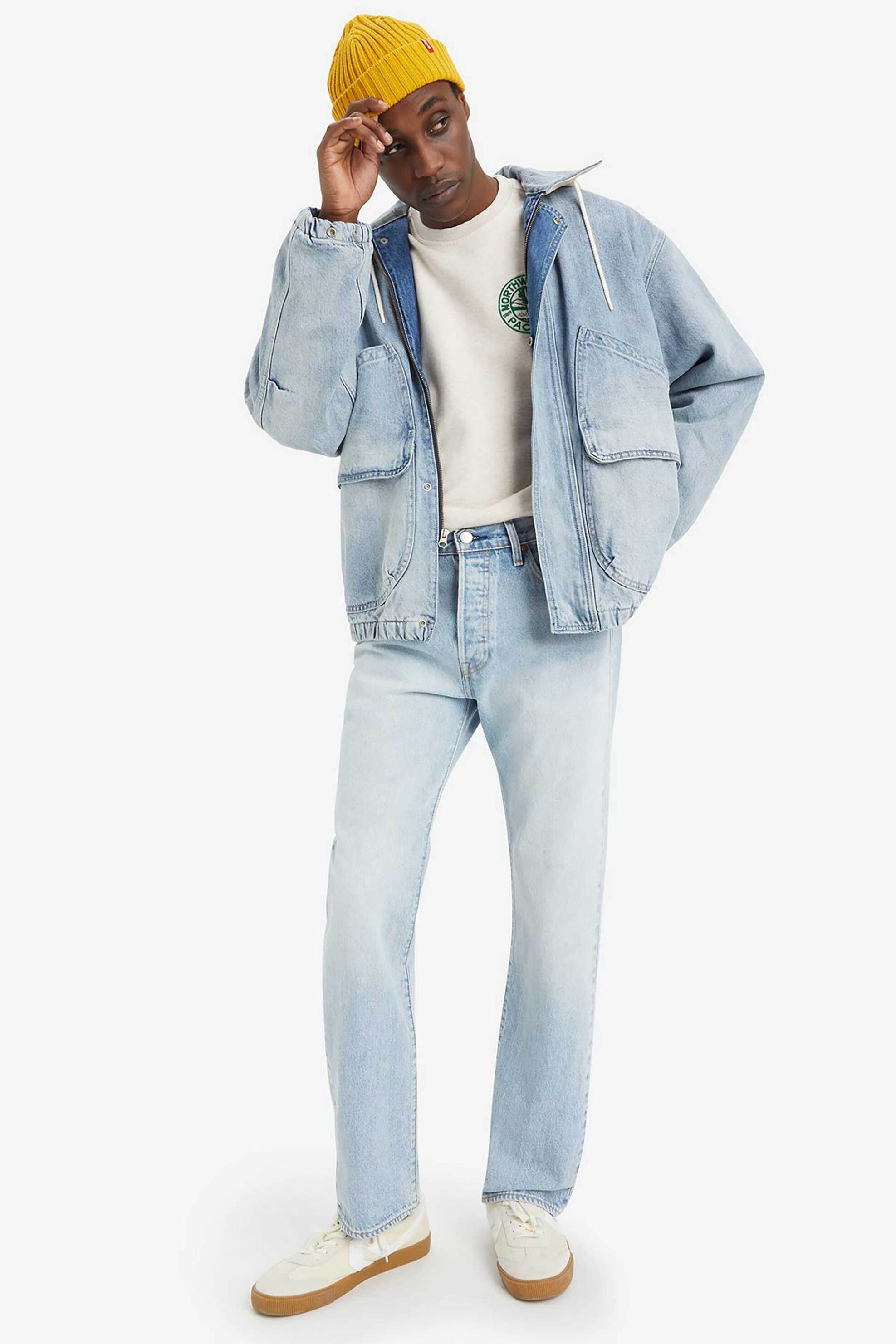 Levi's® ανδρικό τζιν παντελόνι πεντάτσεπο ''501'' - 005013589 Denim Blue Ανοιχτό