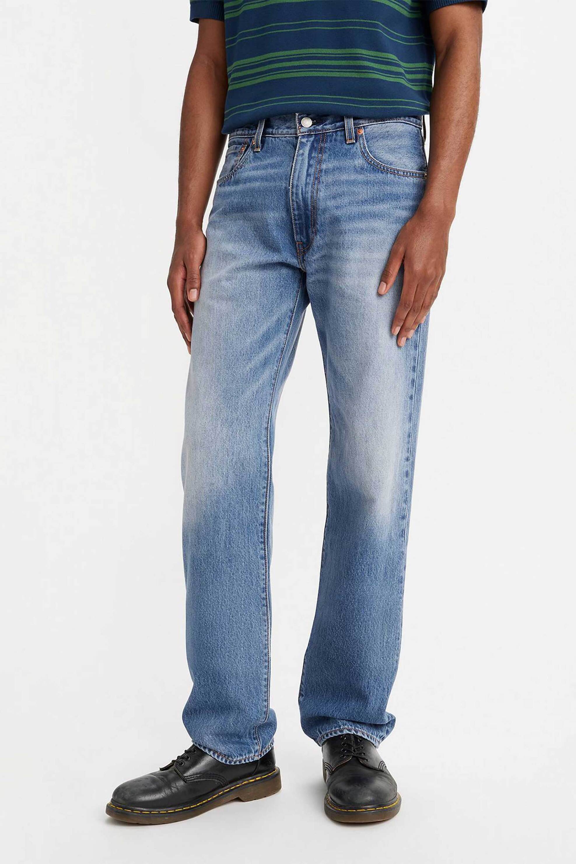 Levi's® ανδρικό τζιν παντελόνι πεντάτσεπο Relaxed Fit ''555™'' - 000LO0004 Denim Blue Ανοιχτό φωτογραφία