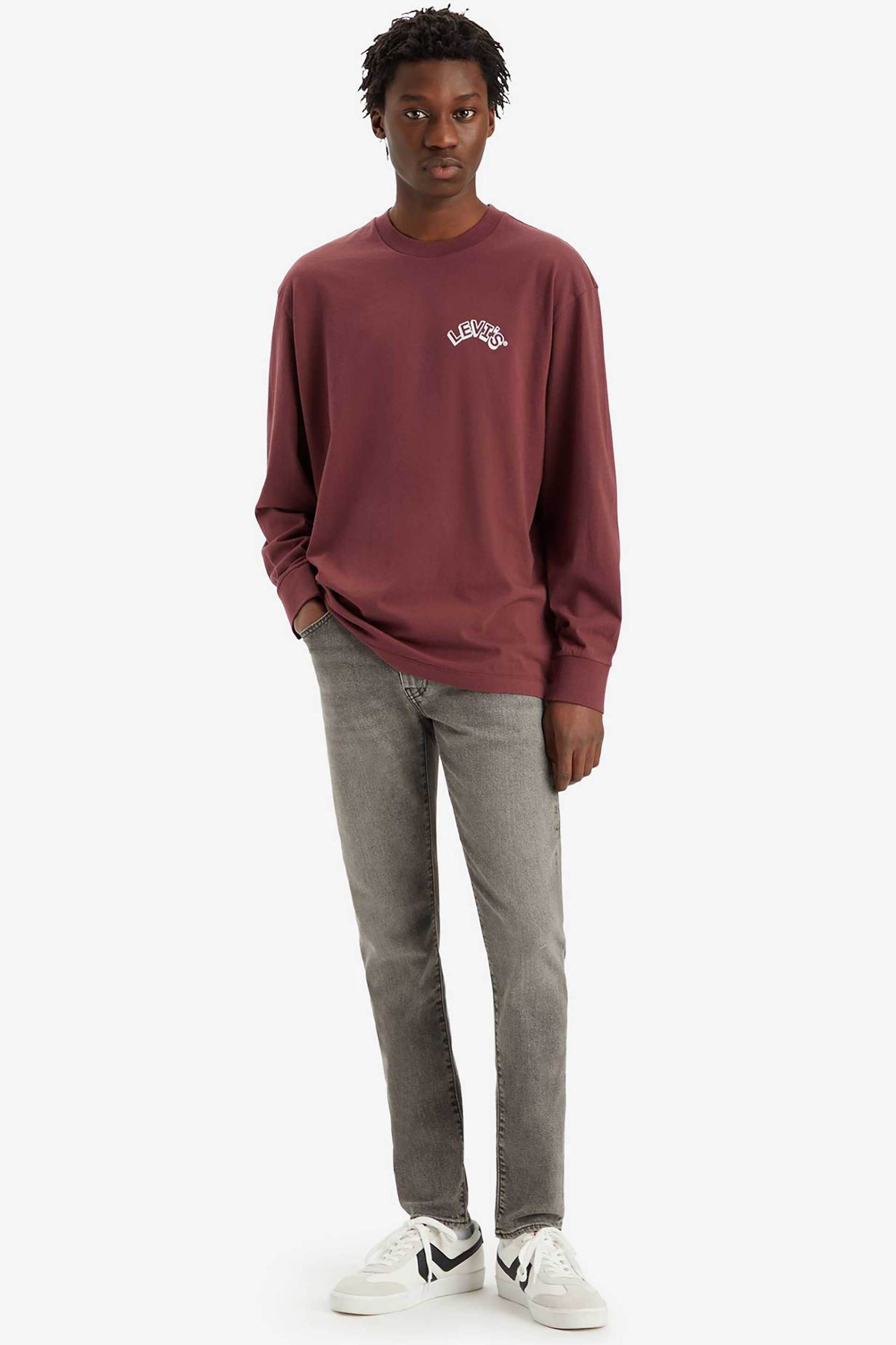 Levi's® ανδρικό τζιν παντελόνι πεντάτσεπο Slim Fit ''512™'' - 288331262 Ανθρακί