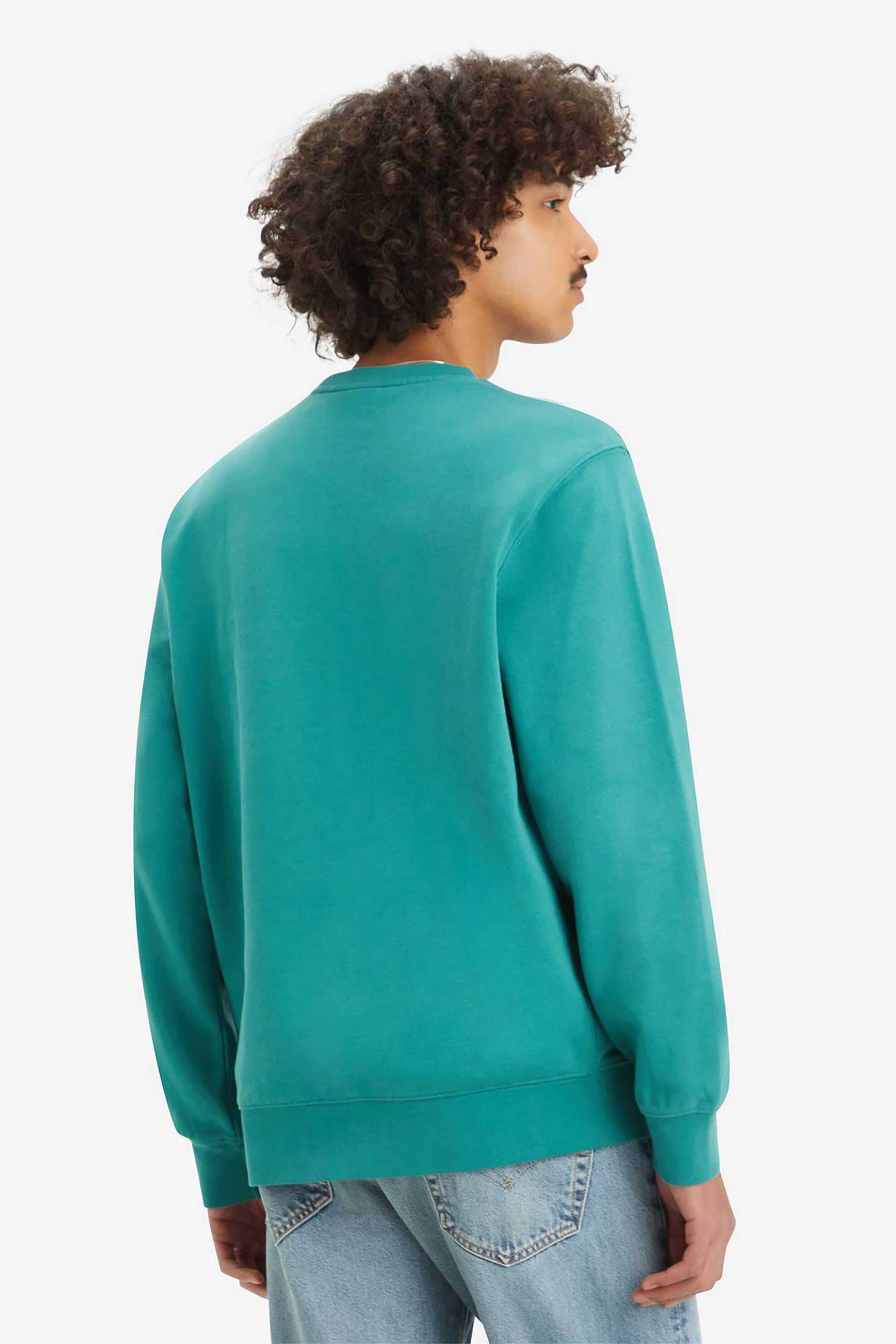 Levi's® ανδρική μπλούζα φούτερ με κεντημένο λογότυπο Standard Fit - 359090050 Πράσινο φωτογραφία