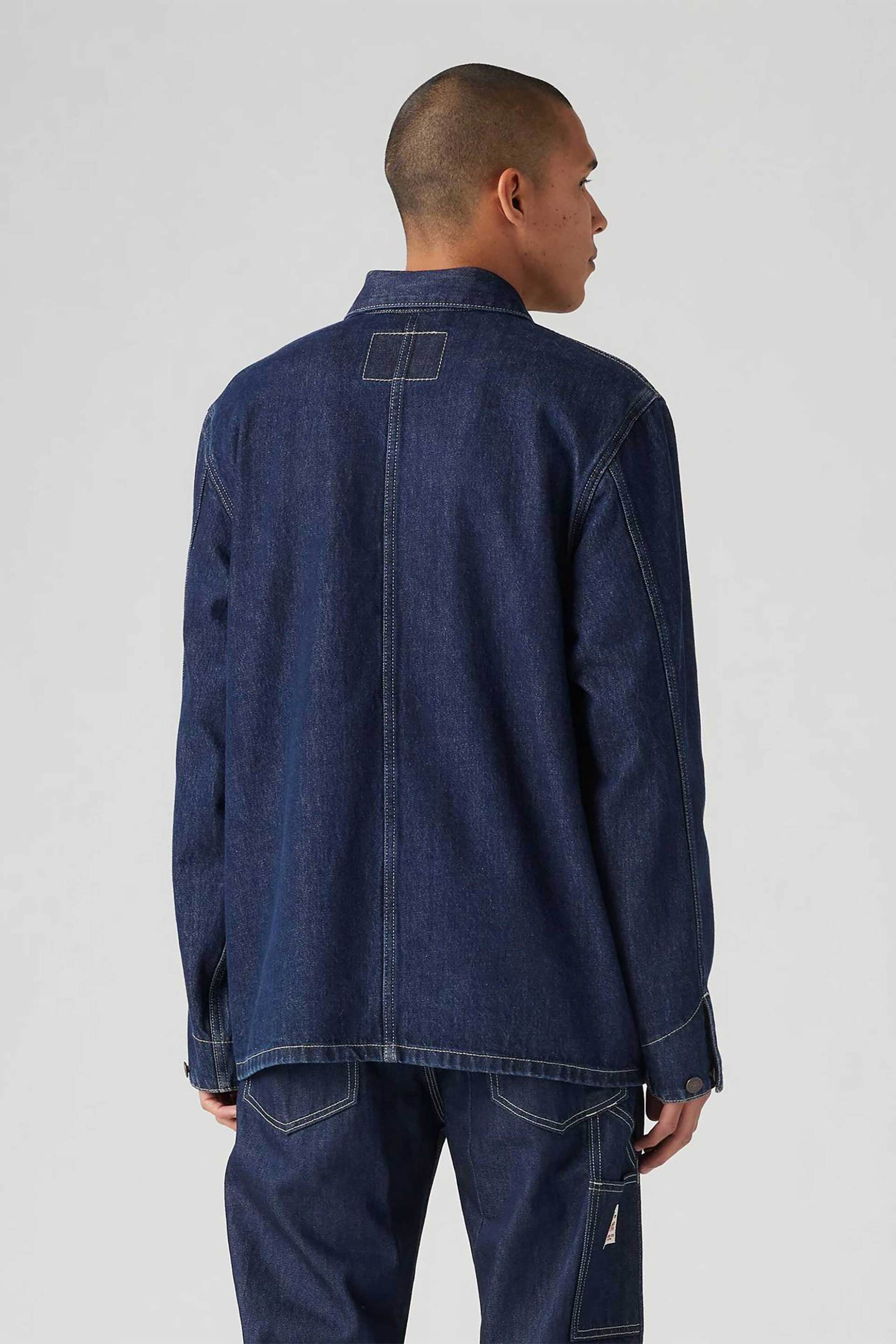 Levi's® ανδρικό overshirt denim με τσέπες Relaxed Fit "Broadway Engineer " - A07440005 Μπλε Σκούρο φωτογραφία