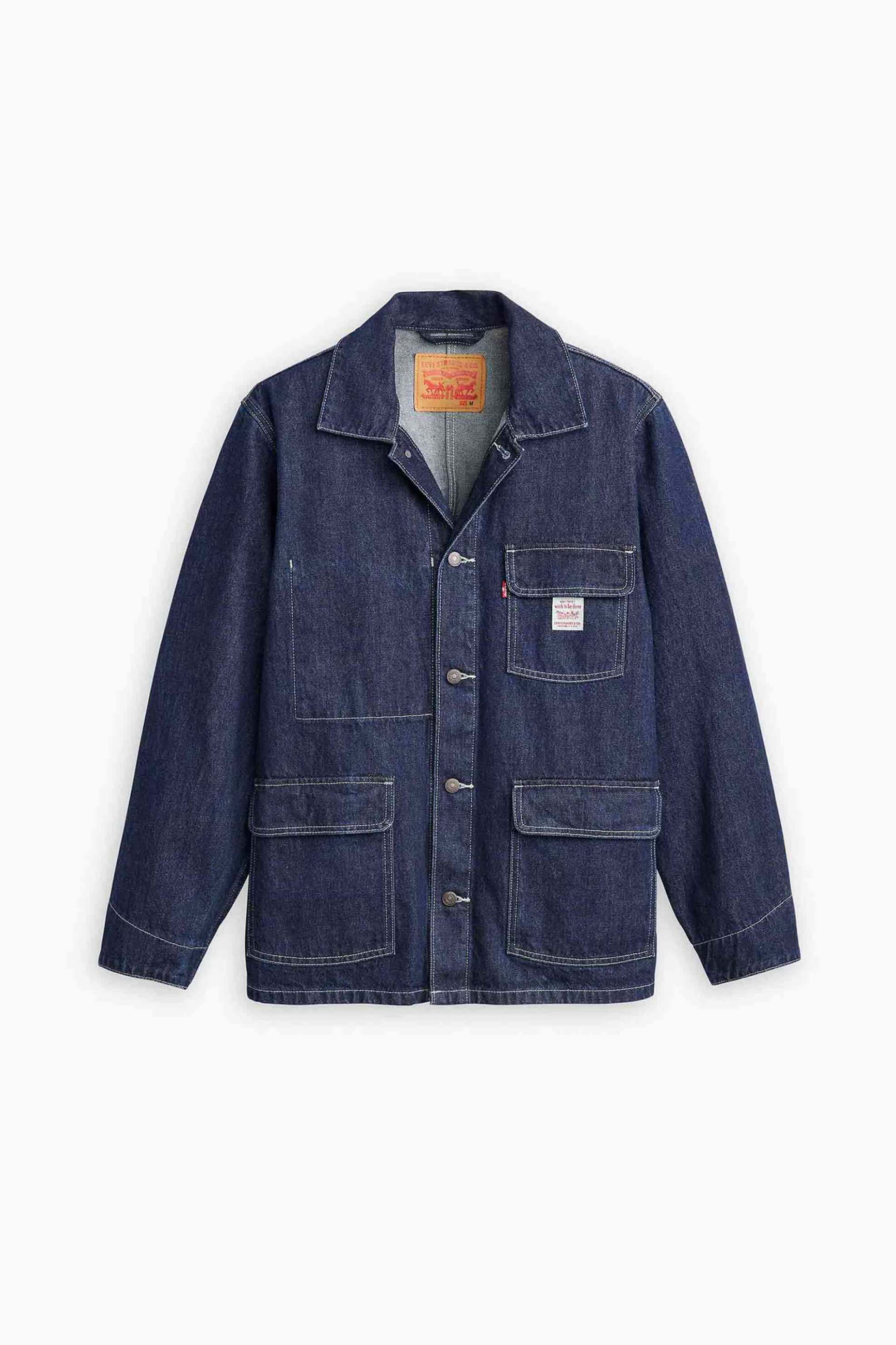 Levi's® ανδρικό overshirt denim με τσέπες Relaxed Fit "Broadway Engineer " - A07440005 Μπλε Σκούρο φωτογραφία