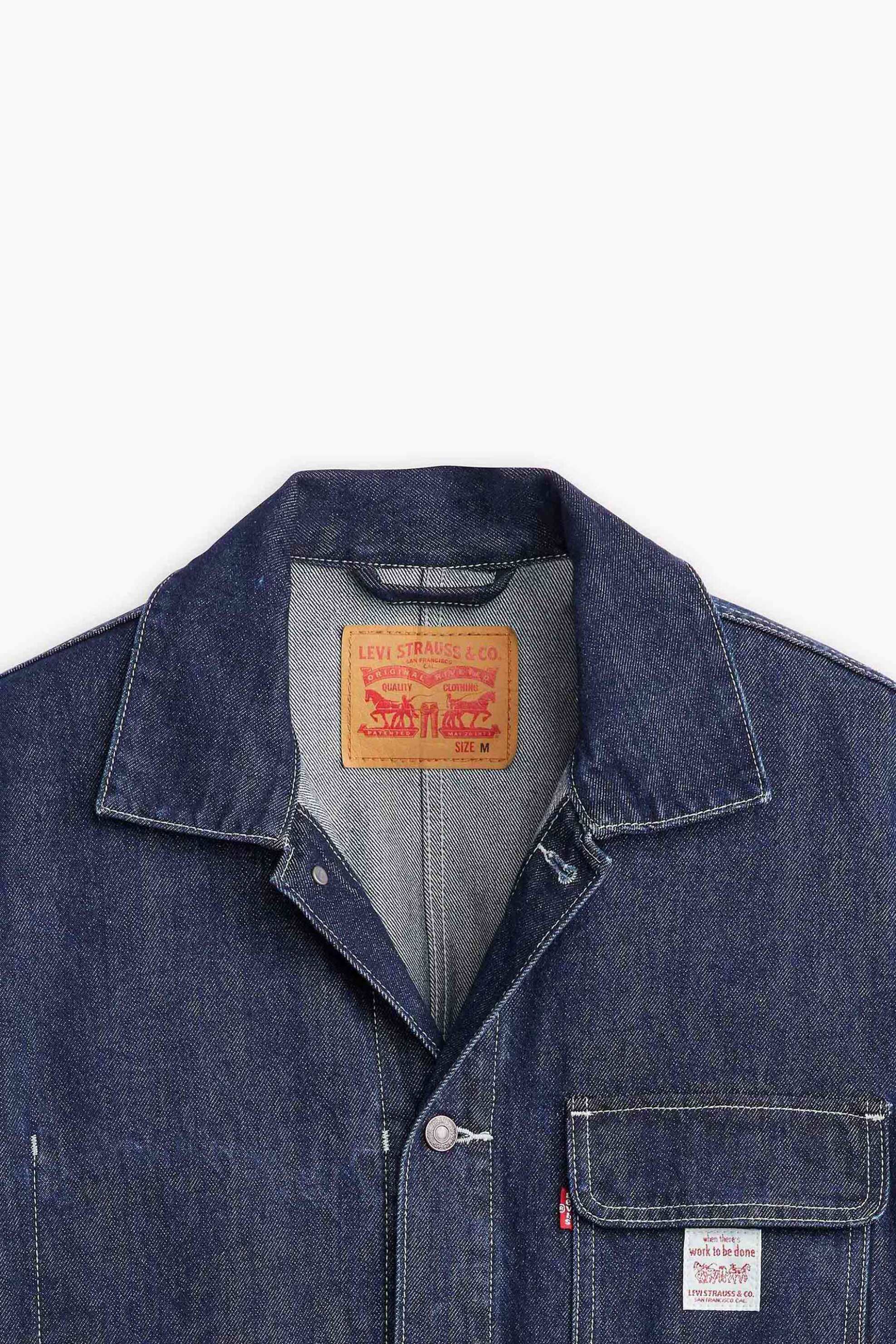 Levi's® ανδρικό overshirt denim με τσέπες Relaxed Fit "Broadway Engineer " - A07440005 Μπλε Σκούρο φωτογραφία