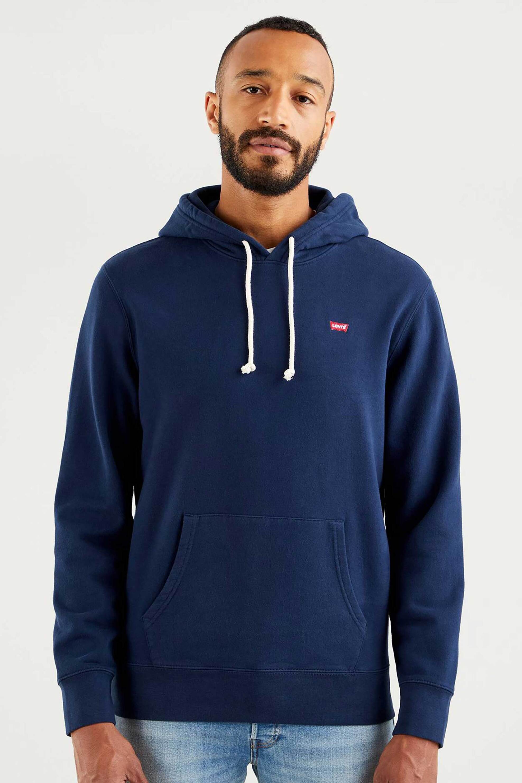 Levi's® ανδρική μπλούζα φούτερ με κουκούλα Standard Fit - 345810009 Μπλε