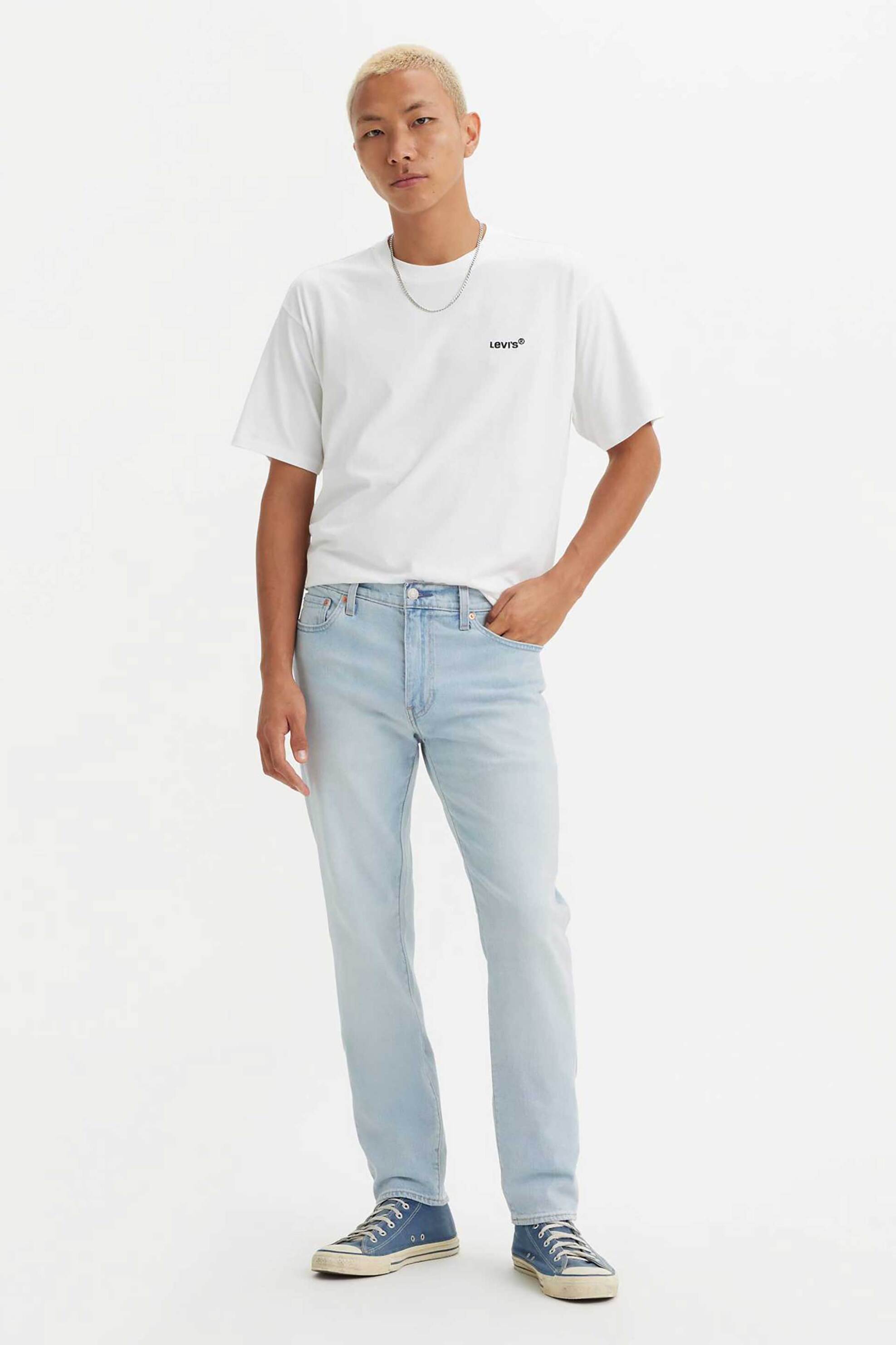 Levi's® ανδρικό τζιν παντελόνι πεντάτσεπο Taper Regular Fit ''502™'' - 295071455 Denim Blue Ανοιχτό