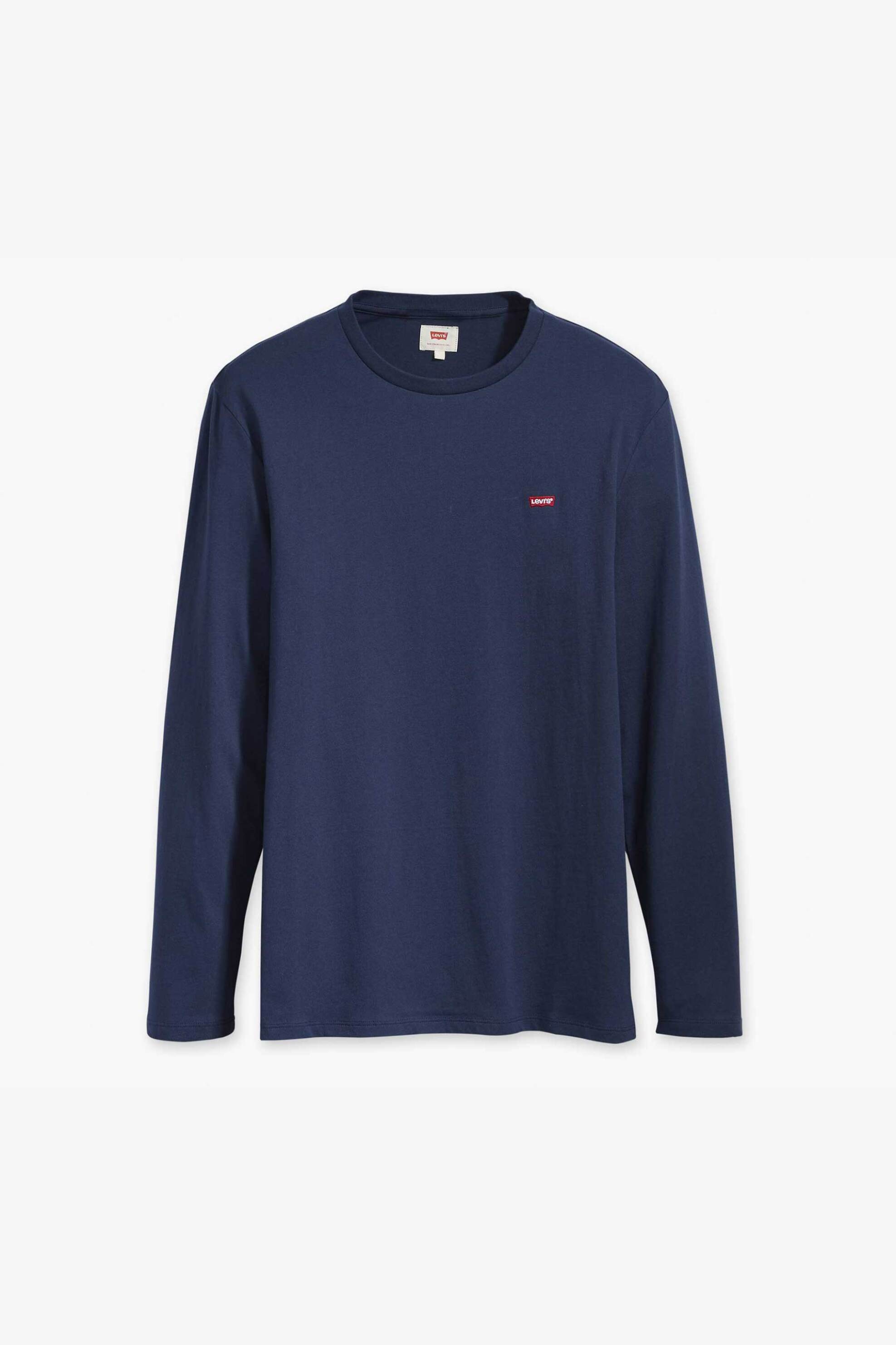 Levi&Apos S Ανδρική Μπλούζα Μονόχρωμη με Logo Patch Regular Fit - 728480001 Μπλε Σκούρο