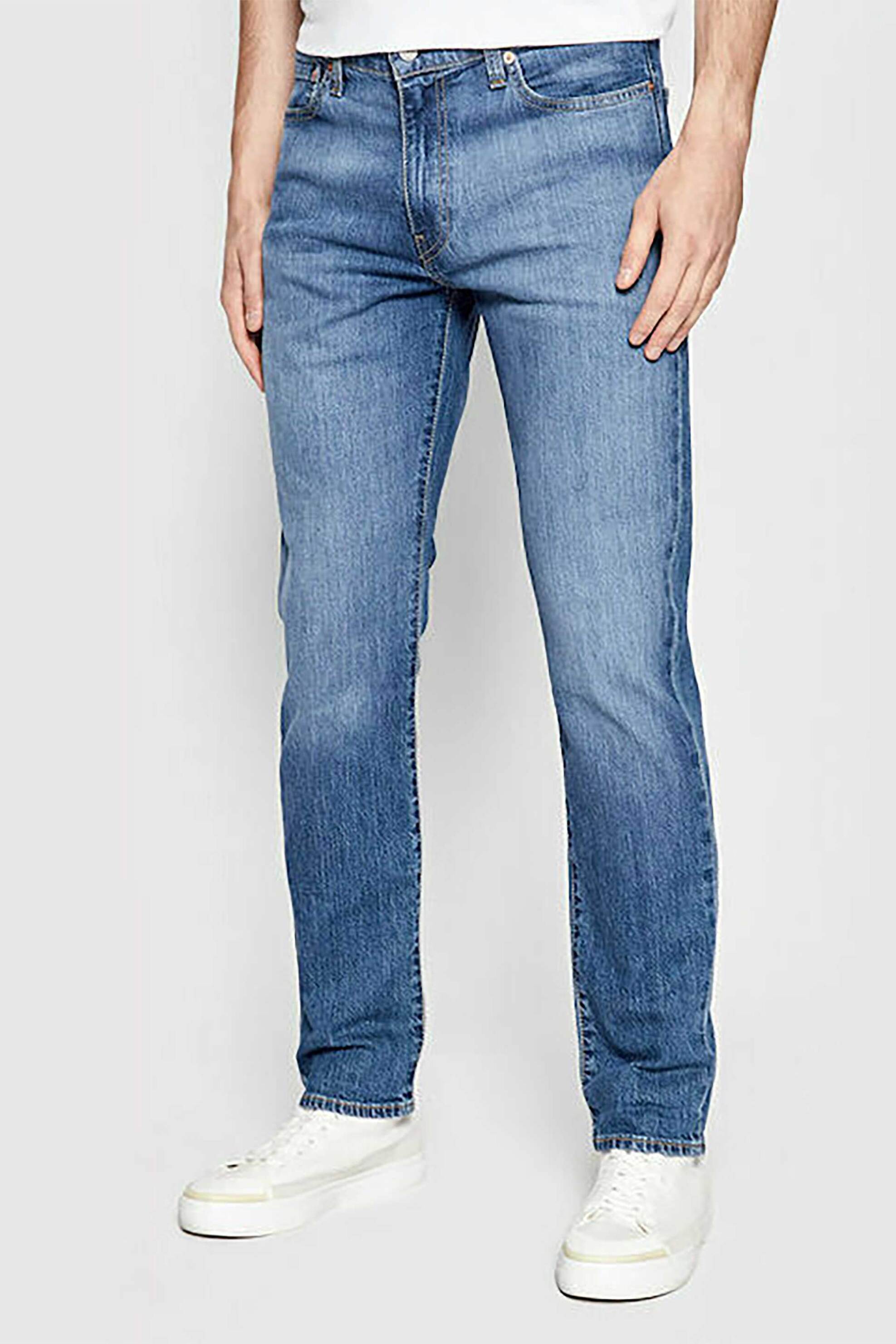 Levi's® ανδρικό τζιν παντελόνι πεντάτσεπο με logo patch Slim Fit - 045115461 Denim Blue φωτογραφία