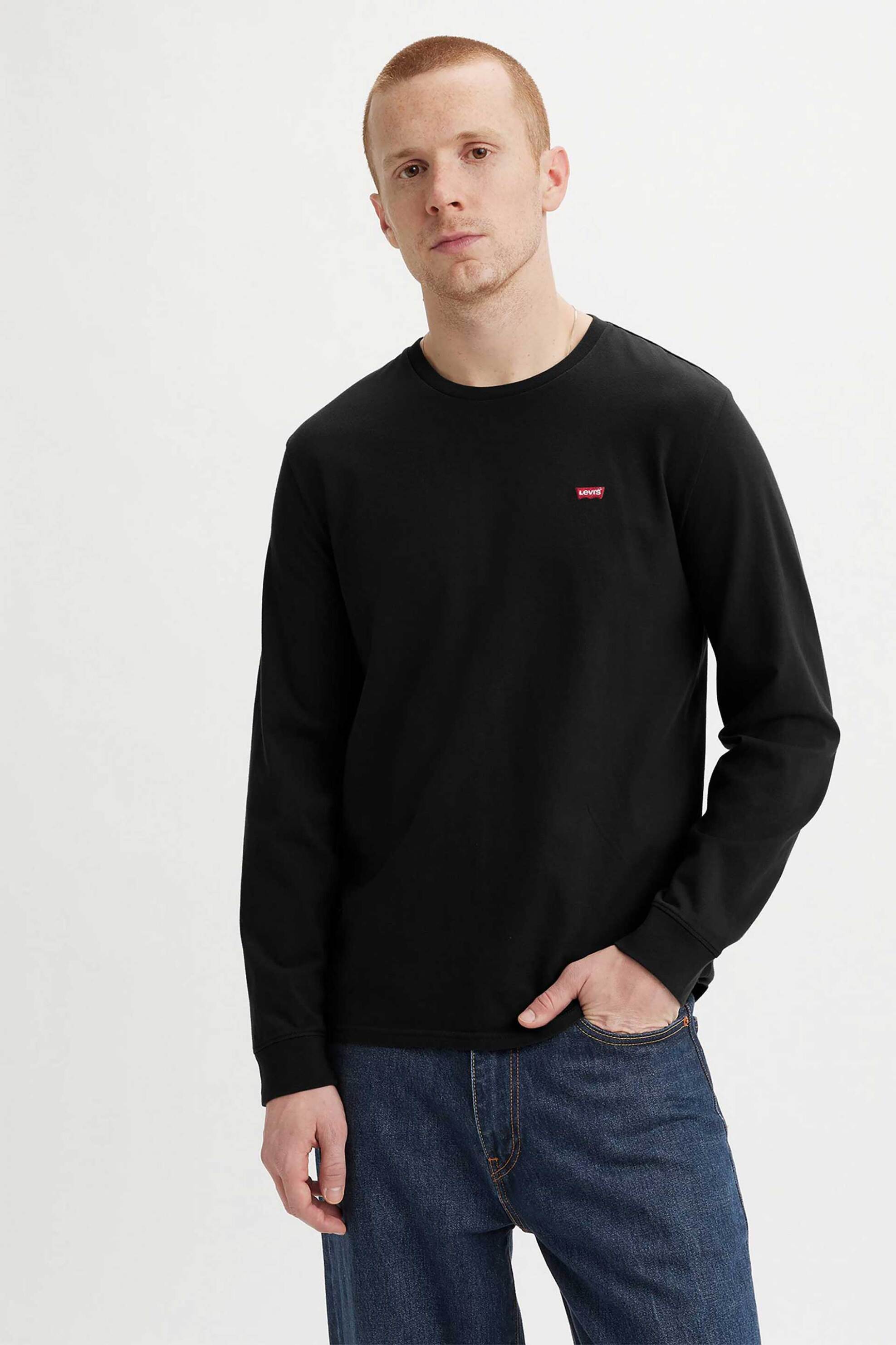 LEVI'S Levi's® ανδρική μπλούζα φούτερ με λογότυπο "Housemark" - 728480009 Μαύρο