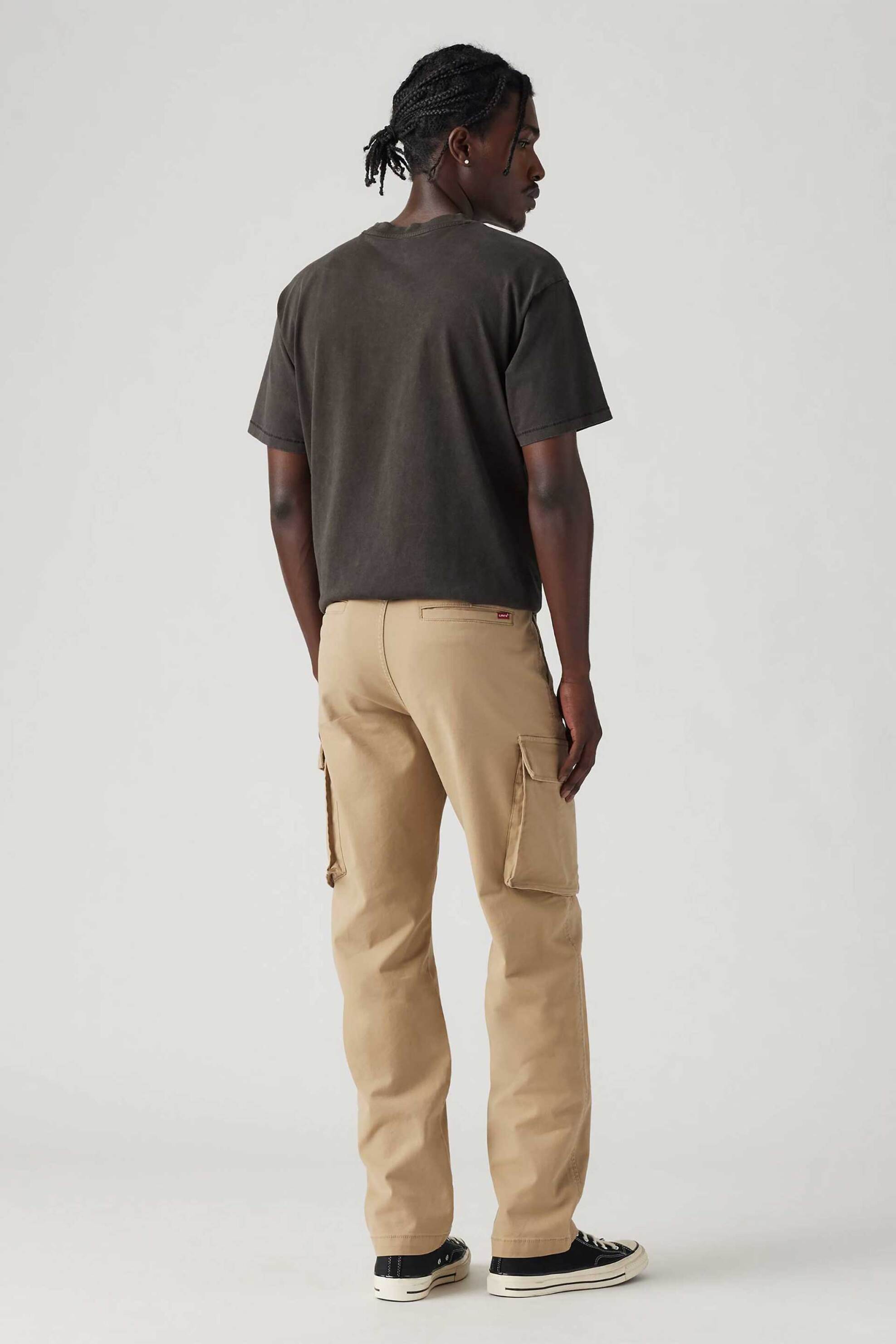 Levi's® ανδρικό παντελόνι cargo με logo patch Tapered Fit - 394410000 Μπεζ φωτογραφία