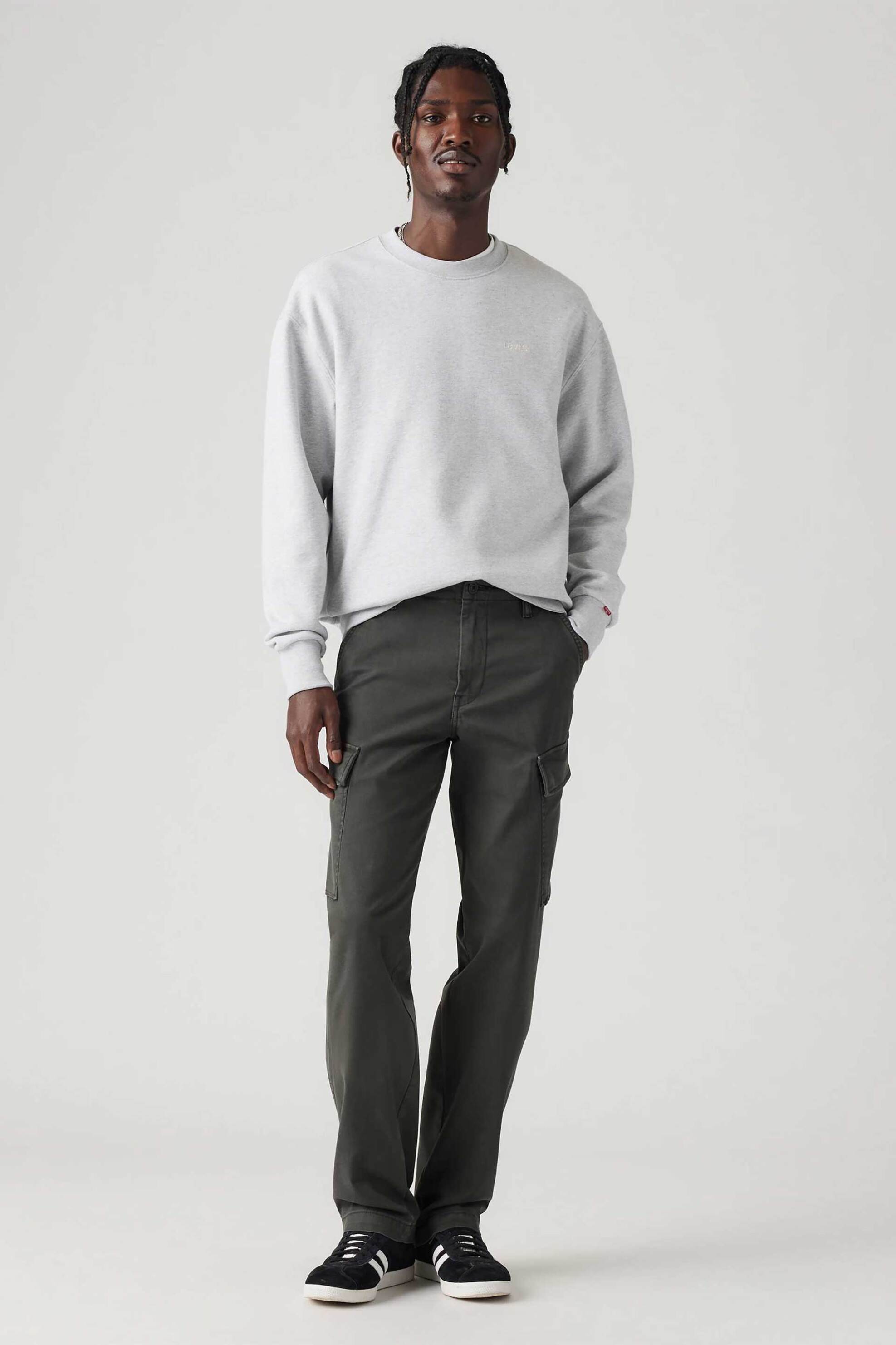 LEVI'S Levi's® ανδρικό παντελόνι cargo μονόχρωμο Relaxed Fit - 394410001 Κυπαρισσί