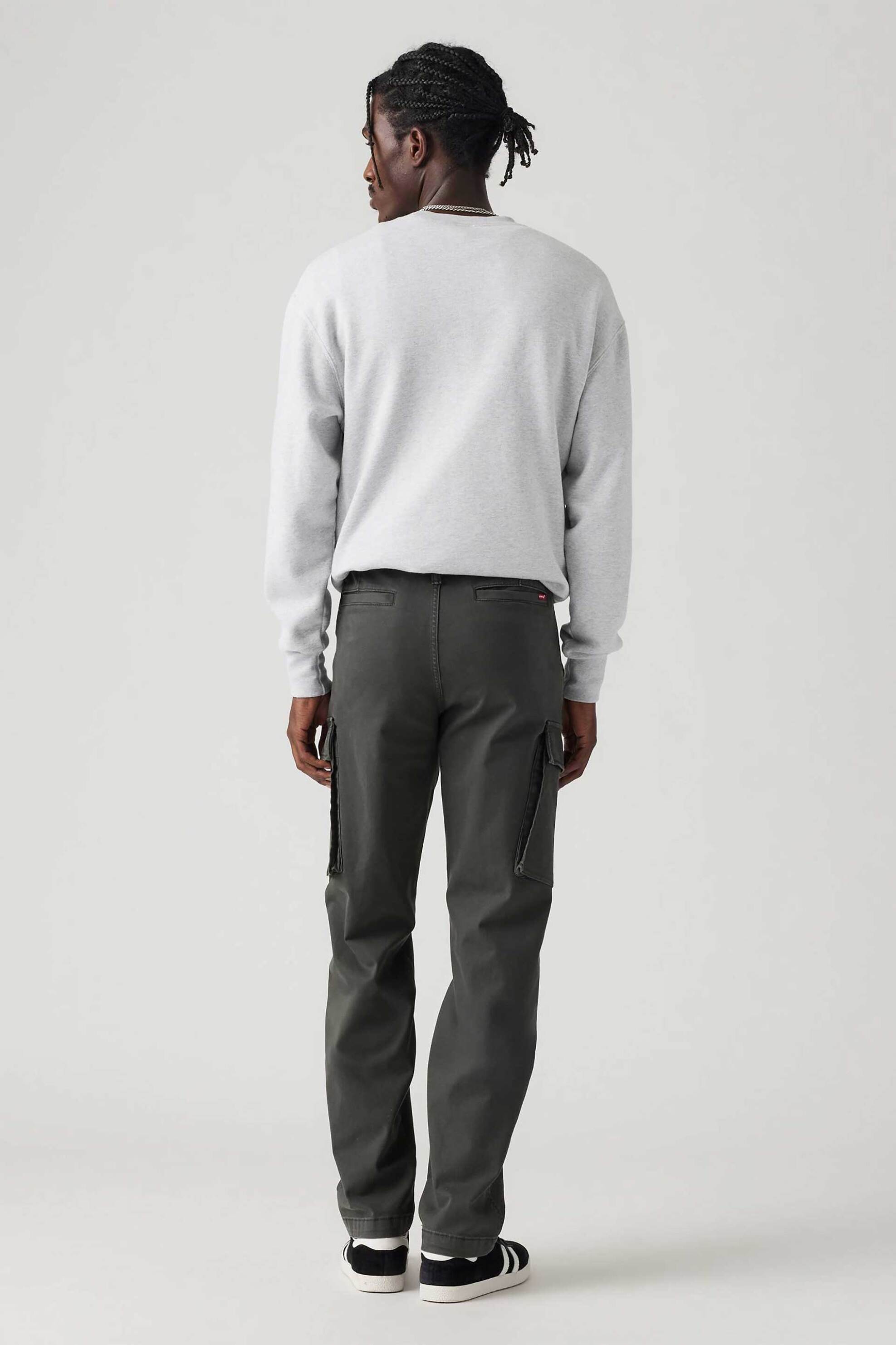 Levi's® ανδρικό παντελόνι cargo μονόχρωμο Relaxed Fit - 394410001 Κυπαρισσί φωτογραφία