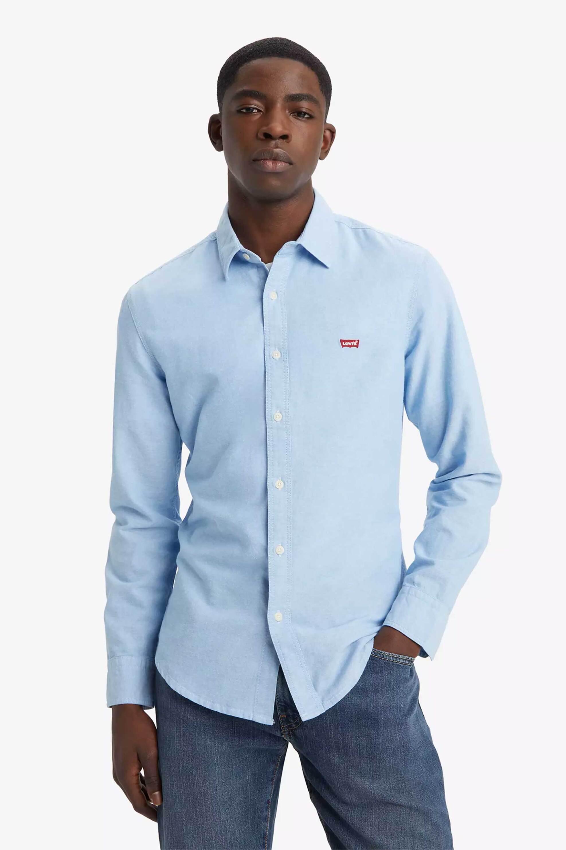 Levi's® ανδρικό πουκάμισο μονόχρωμο Slim Fit - 866250005 Γαλάζιο