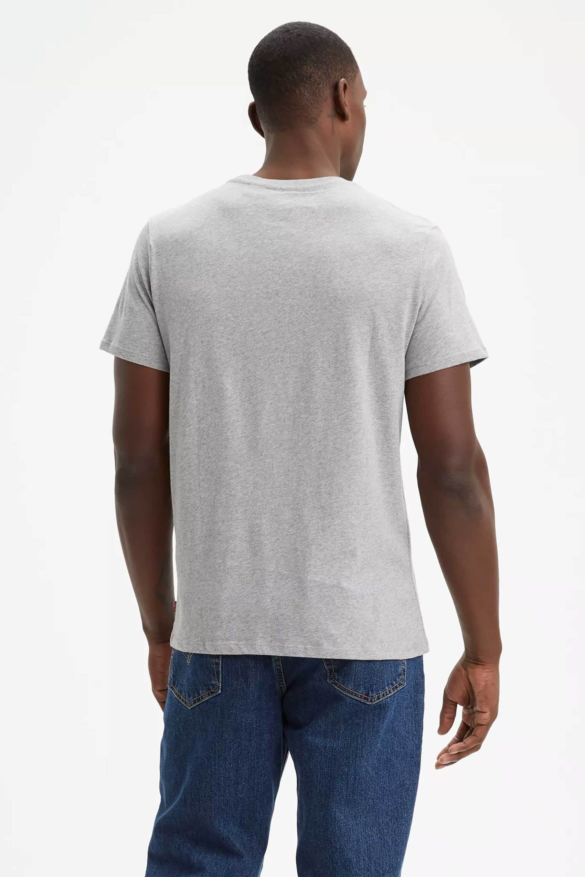Levi&Apos S Ανδρικό T-Shirt Μονόχρωμο με Graphic Print Standard Fit - 396360002 Γκρι