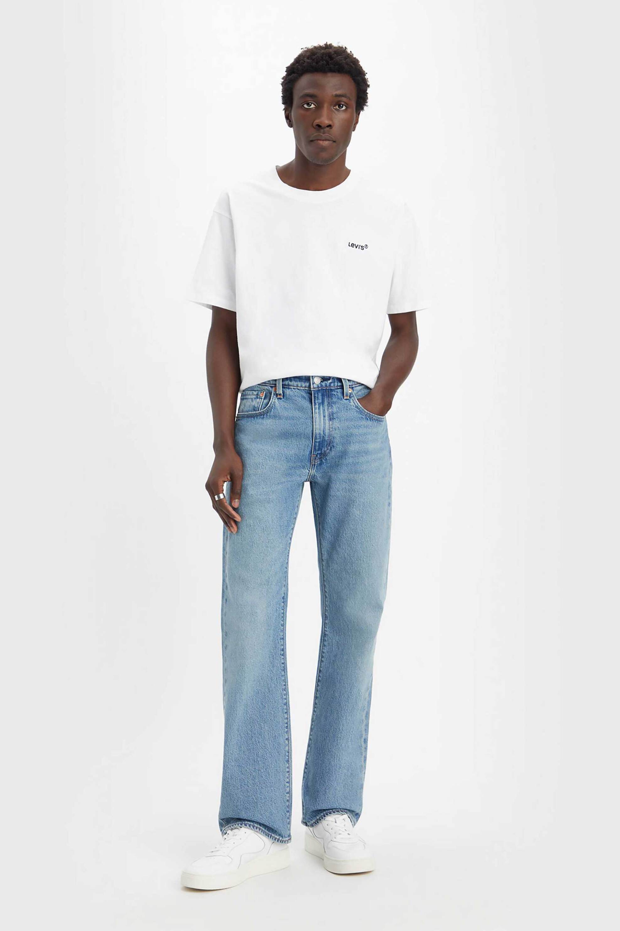 Levi's® ανδρικό τζιν παντελόνι πεντάτσεπο Slim Bootcut Fit "527™" - 055270717 Denim Blue Ανοιχτό