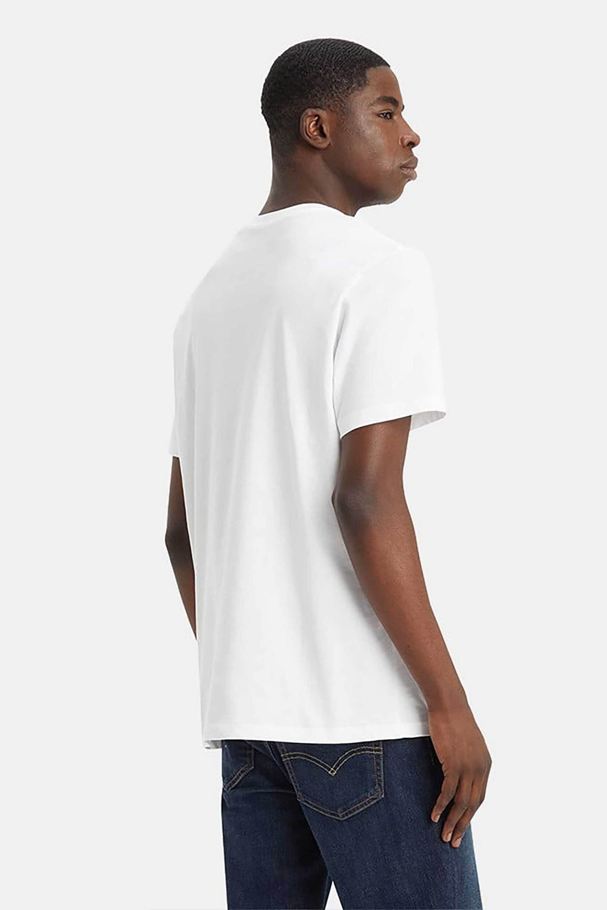 Levi's® ανδρικό T-shirt μονόχρωμο με λογότυπο Relaxed Fit - 224890163 Λευκό φωτογραφία