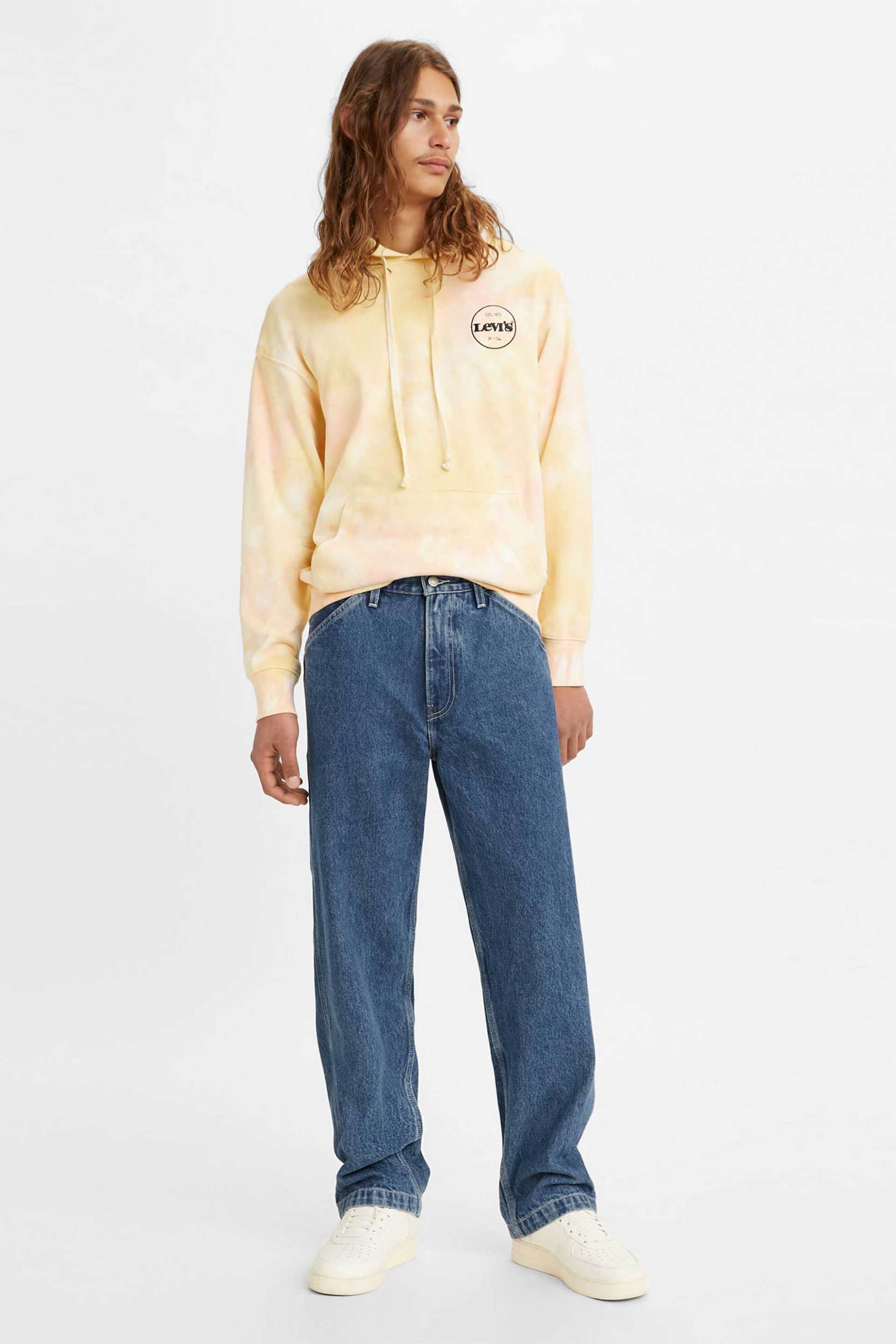 LEVI'S Levi's® ανδρικό τζιν παντελόνι πεντάτσεπο Loose Fit "568" - 558490033 Denim Blue