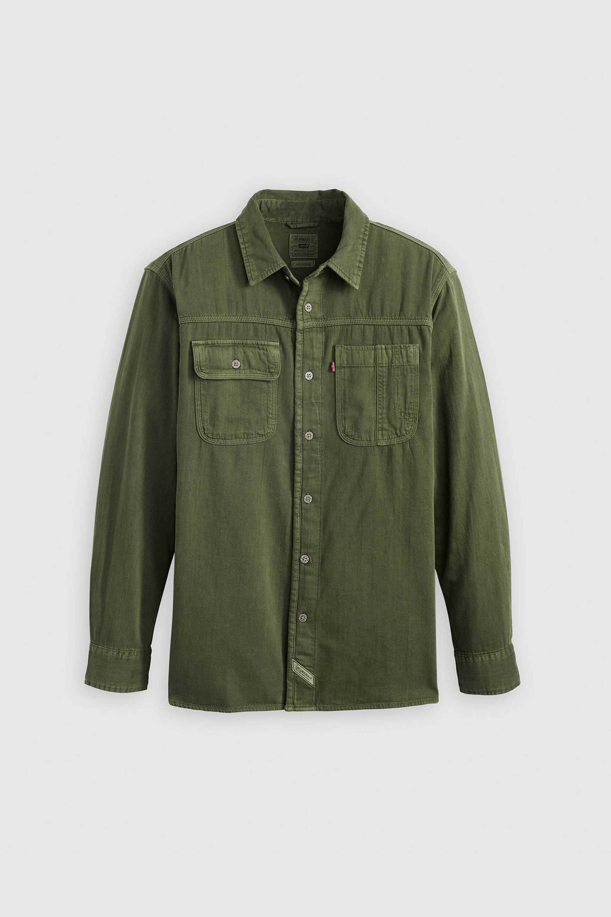 Levi&Apos S Ανδρικό Denim Πουκάμισο Μονόχρωμο Relaxed Fit - A72240013 Κυπαρισσί