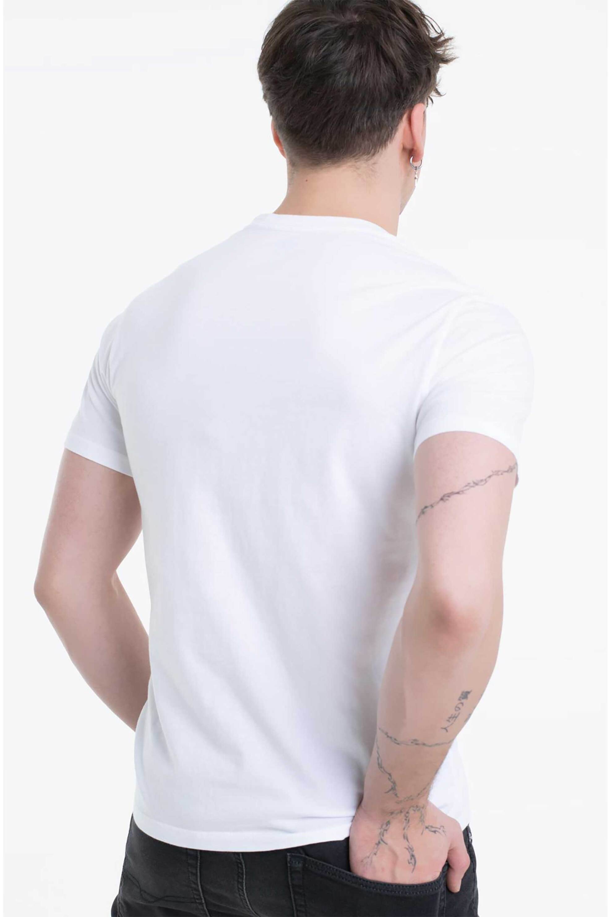 Levi&Apos S Ανδρικό T-Shirt Μονόχρωμο με Λογότυπο Regular Fit - 224911693